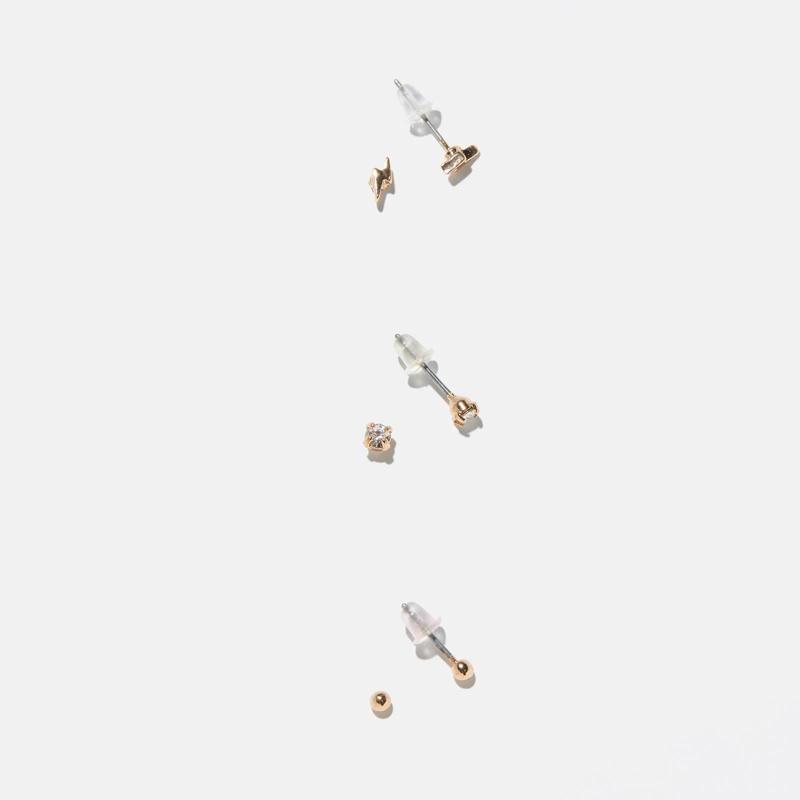 Guldfärgade studs, flerpack