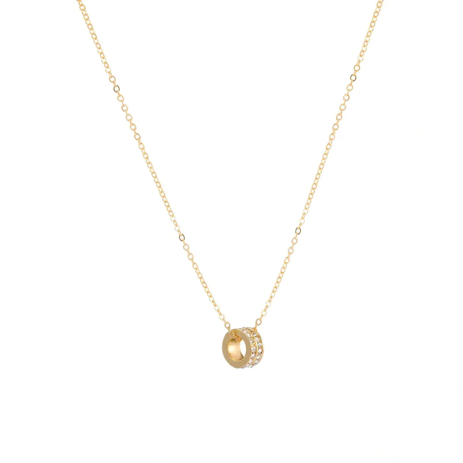 Halsband med ring Guld Montini
