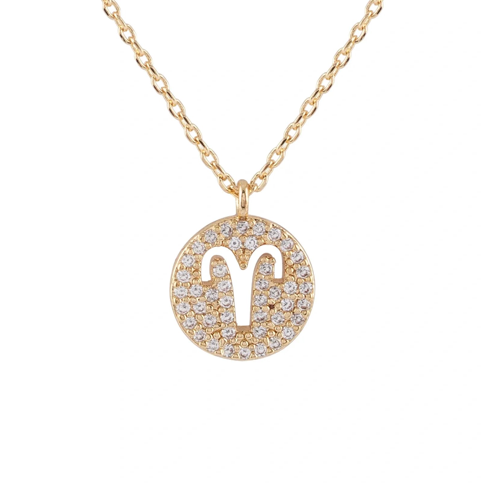 Guldfärgat halsband stjärntecken symbol - Väduren 2