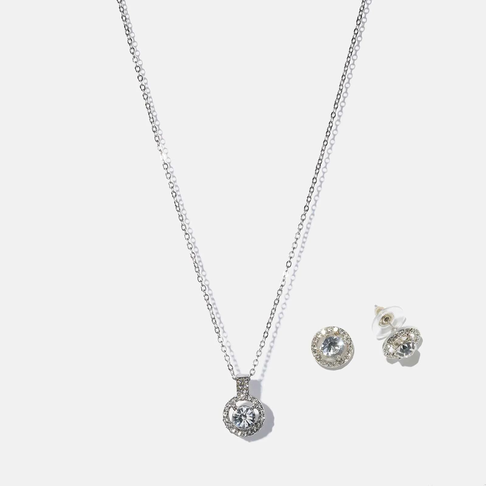 Silverfärgat smyckeset - cirklar 2