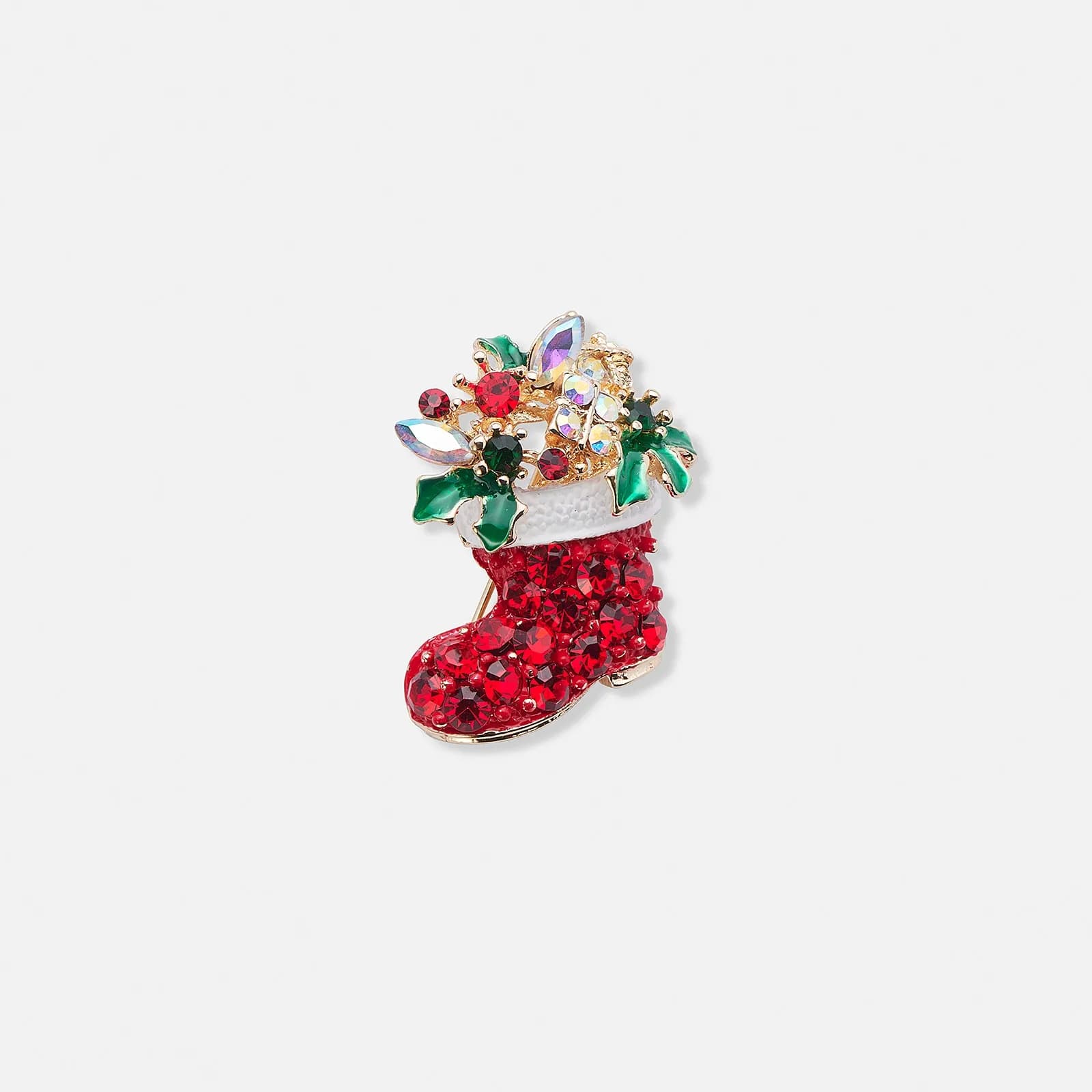 Julbrosch socka med fyllning