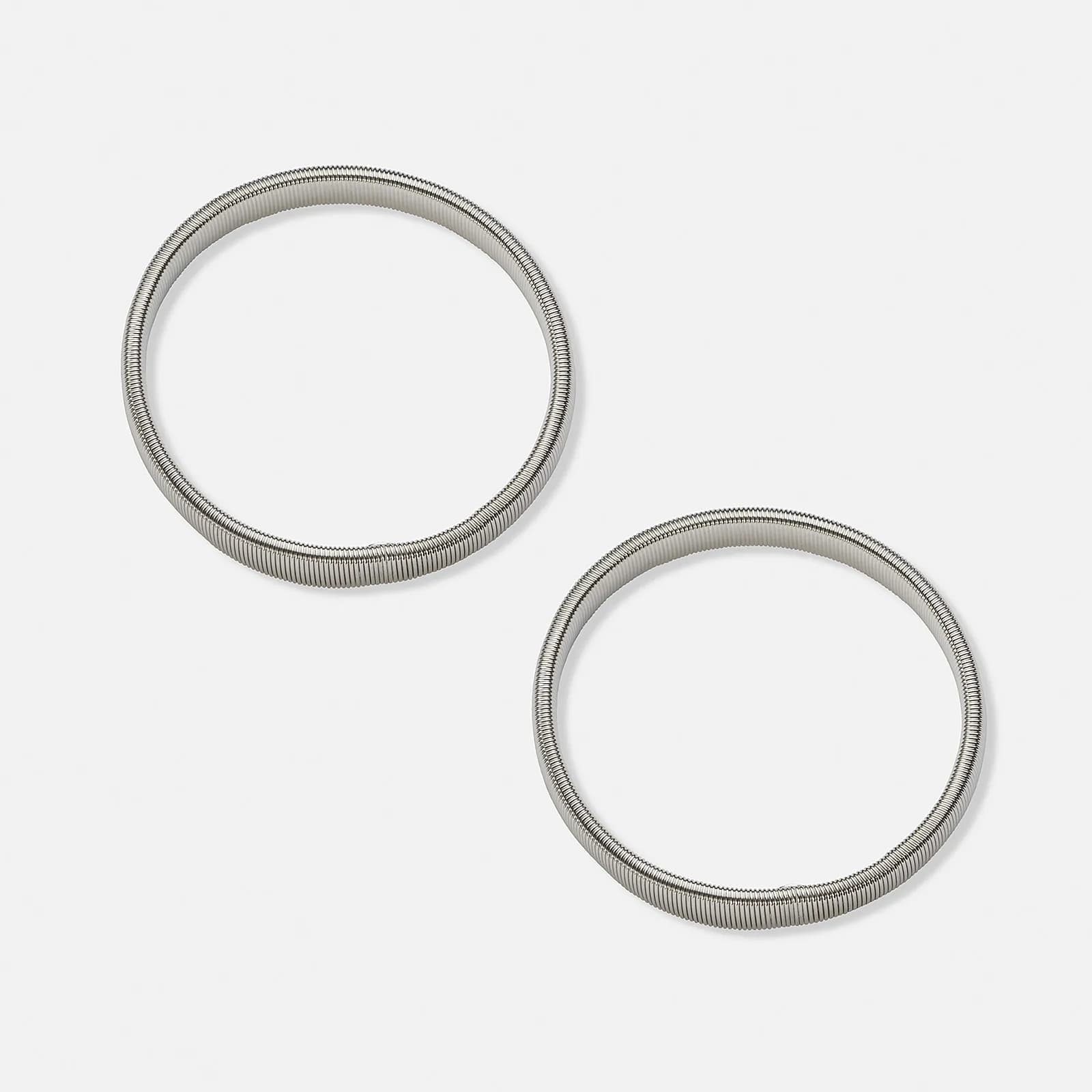Silverfärgade ärmhållare, elastiska – 2-pack 1