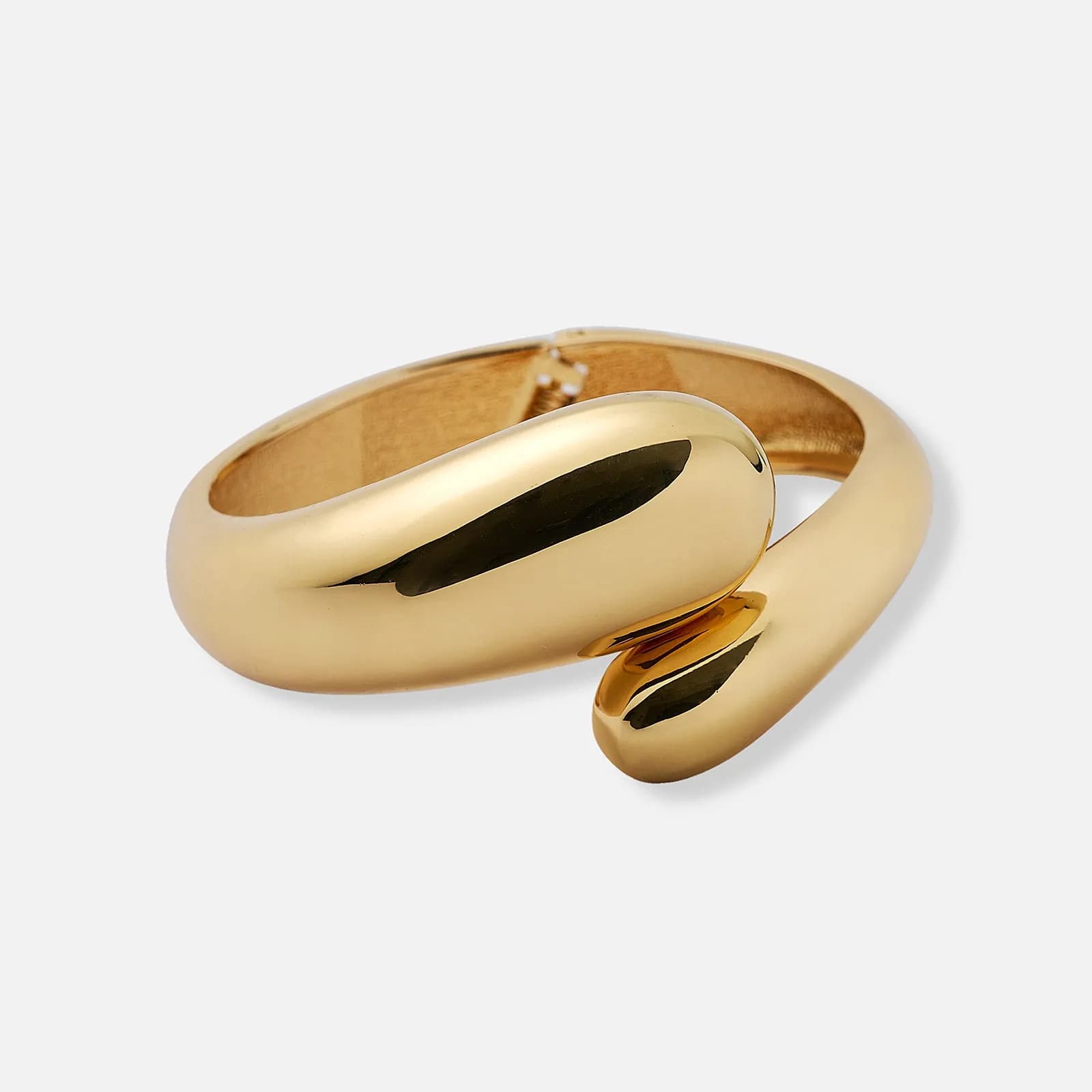 Chunky stilrent guldfärgat armband - bangle 1
