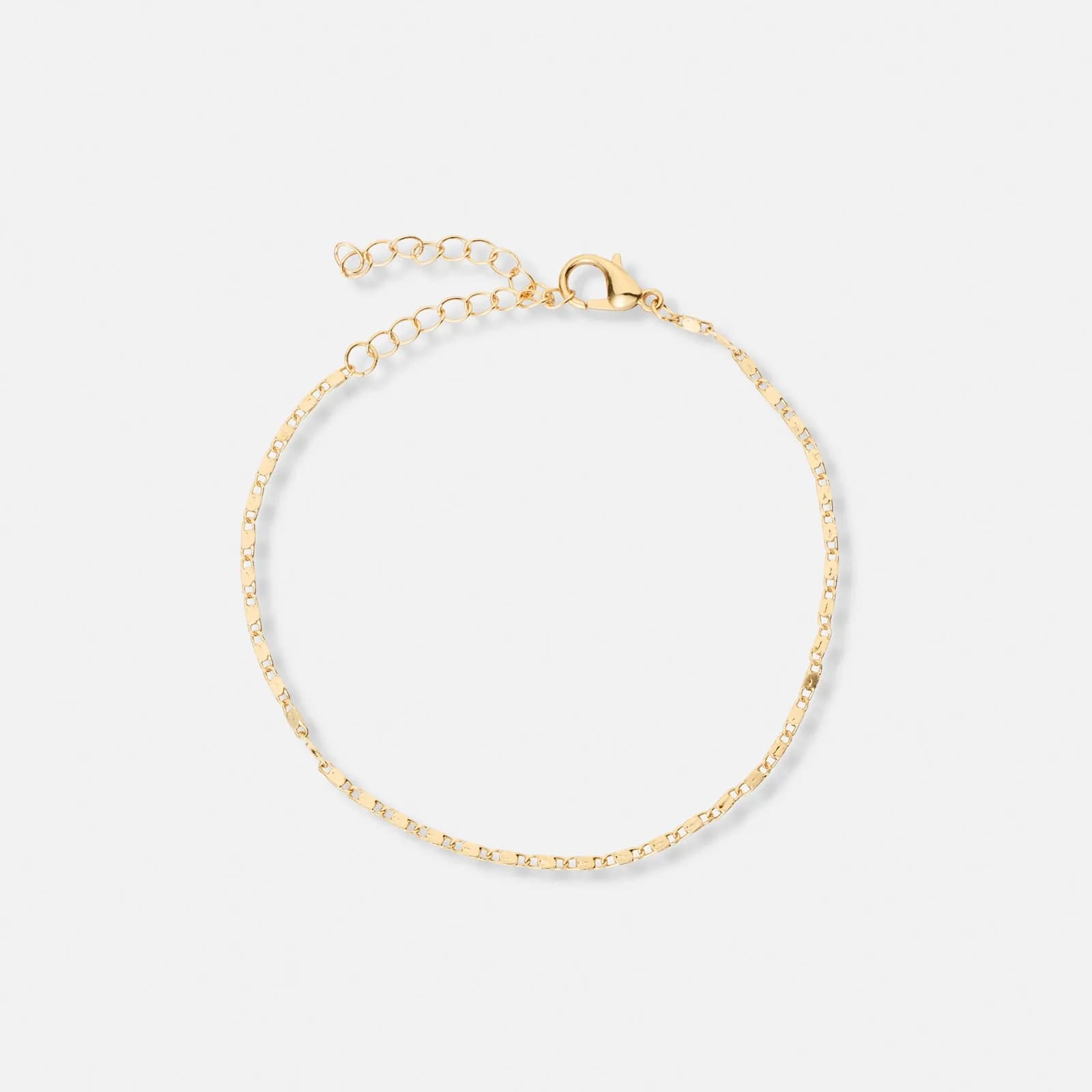4-pack guldfärgade armband - 17+5 cm 2