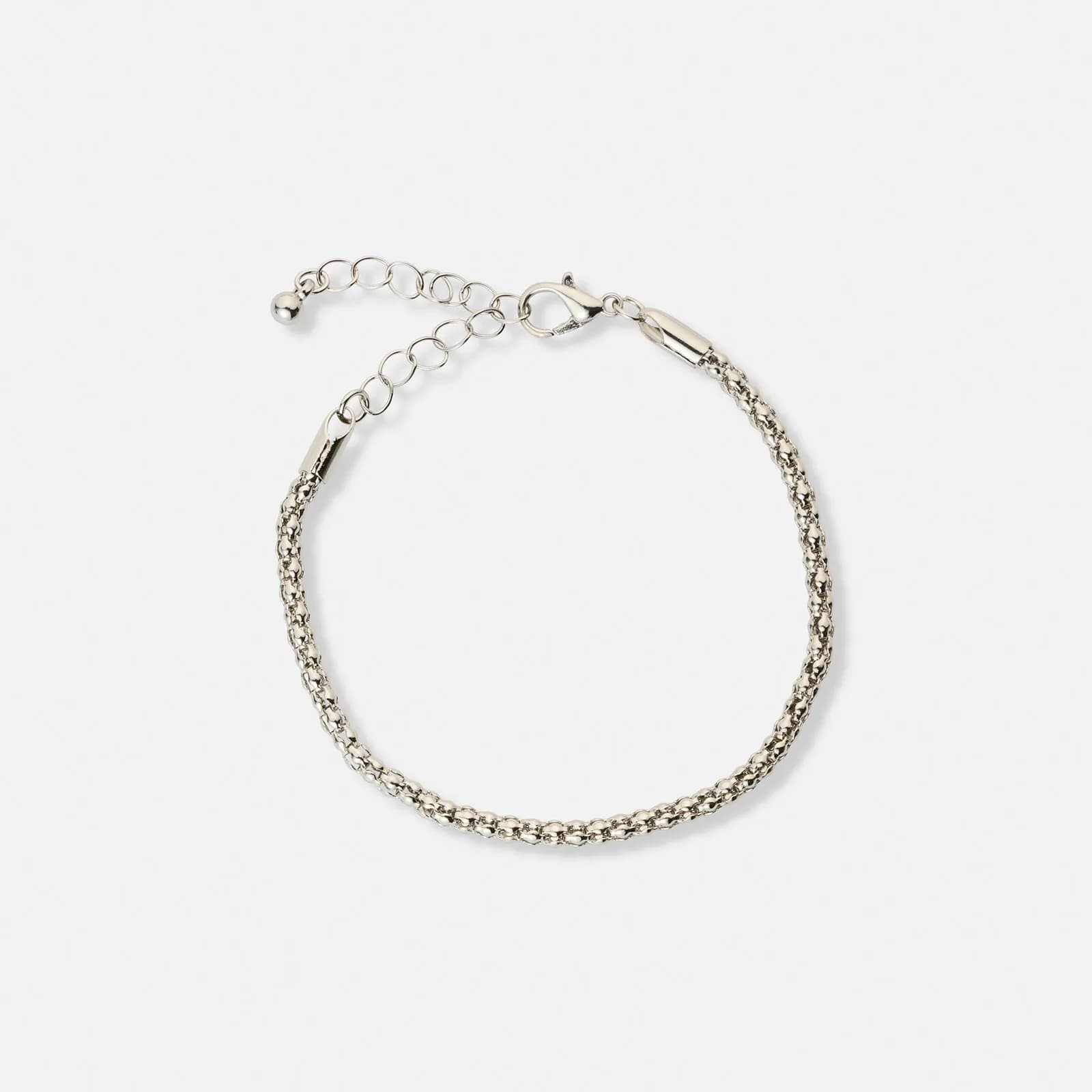 3-pack silverfärgade armband - 17,5+5 cm 3