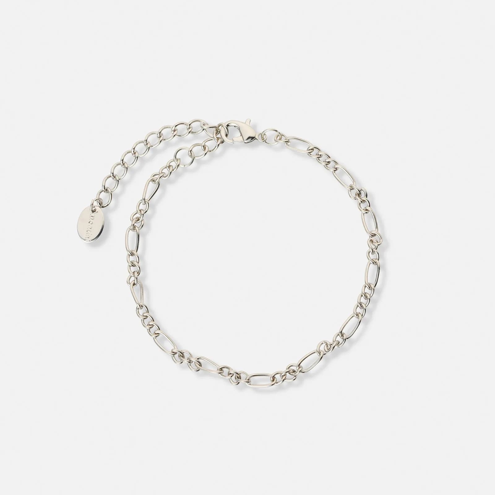 3-pack silverfärgade armband - 17,5+5 cm 2