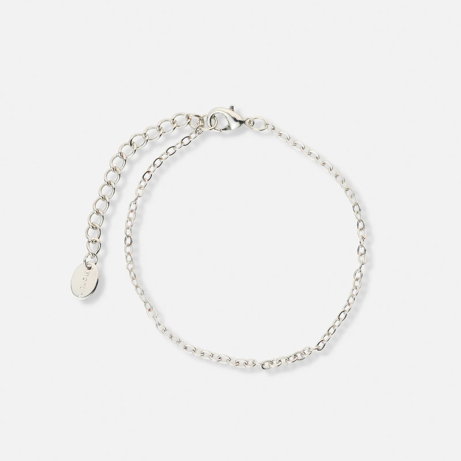 3-pack silverfärgade armband - 17,5+5 cm 3