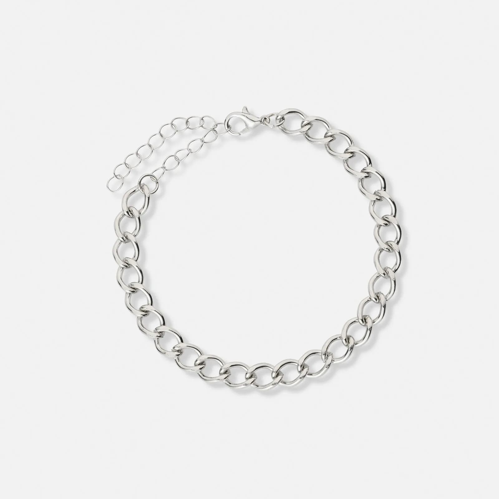 5-pack silverfärgade armband - 17+5 cm 1