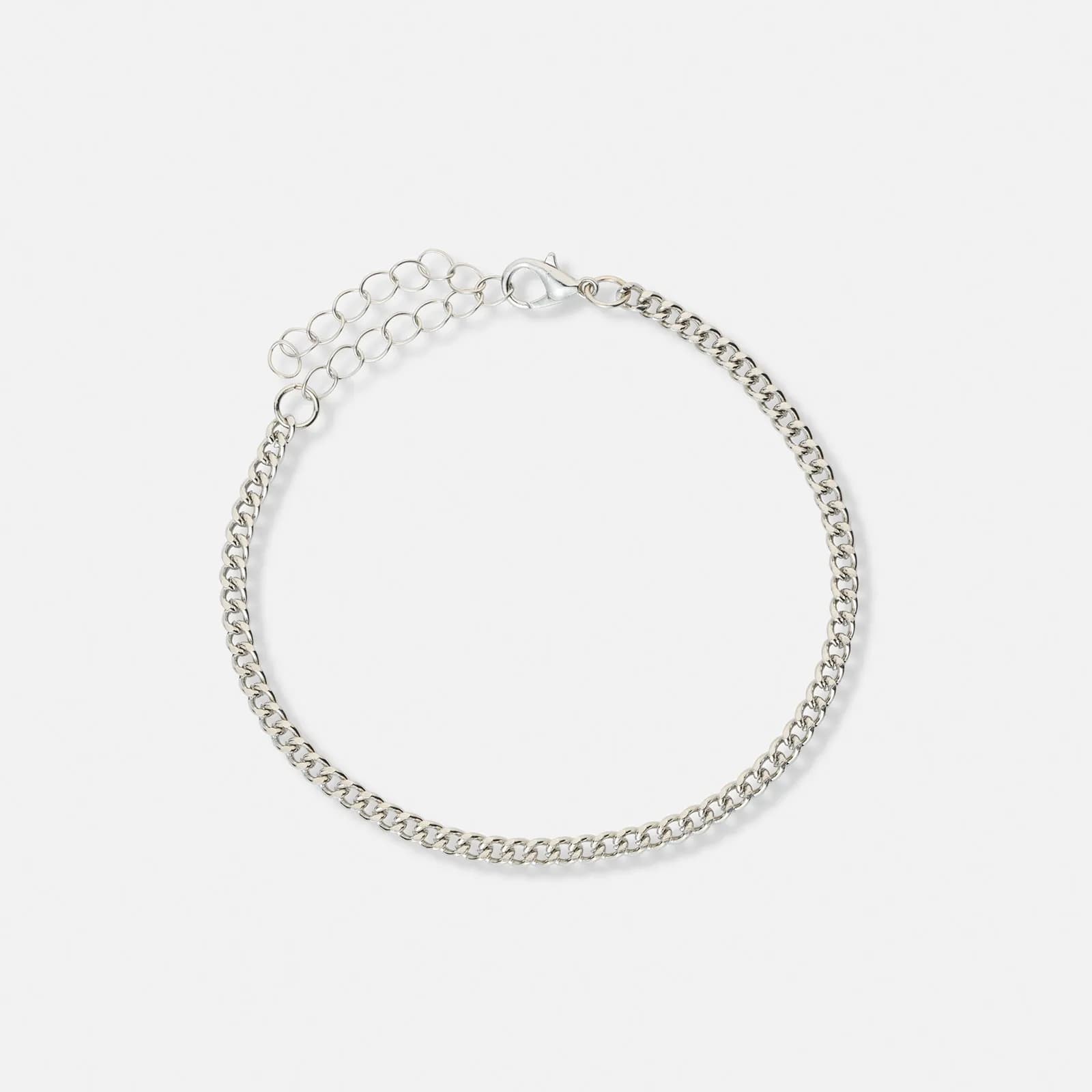 5-pack silverfärgade armband - 17+5 cm 3