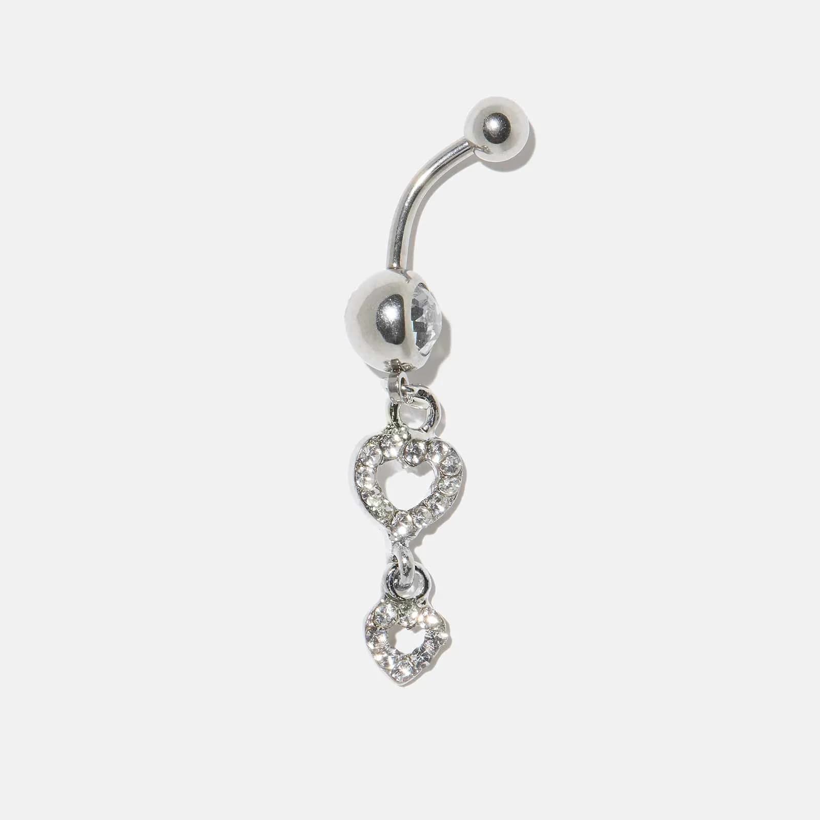 Navelpiercing barbell - hängande hjärtan 2
