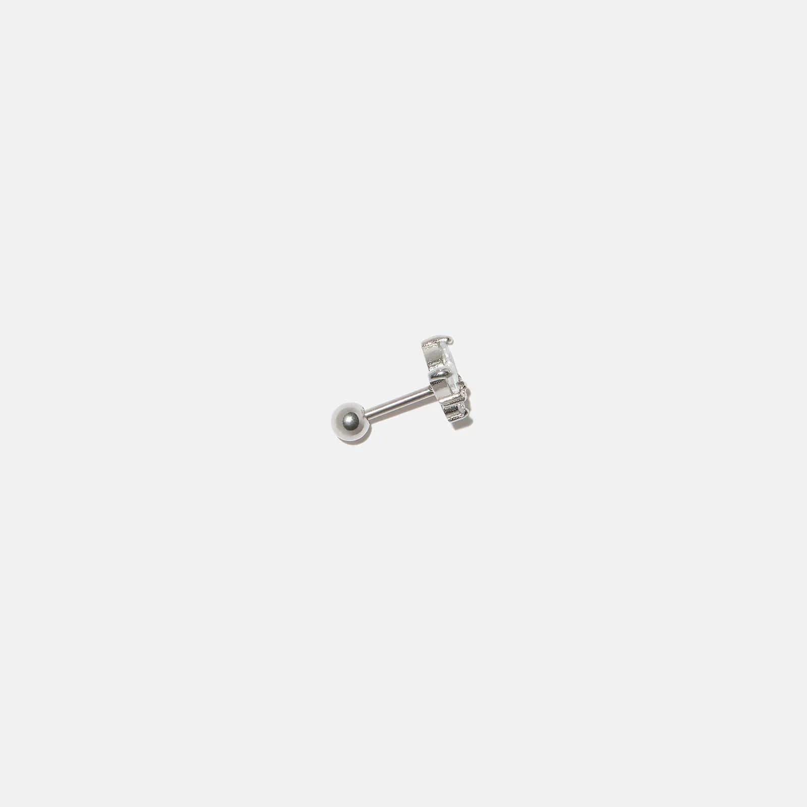 Ear Piercing i stål - stud med fjäril 2