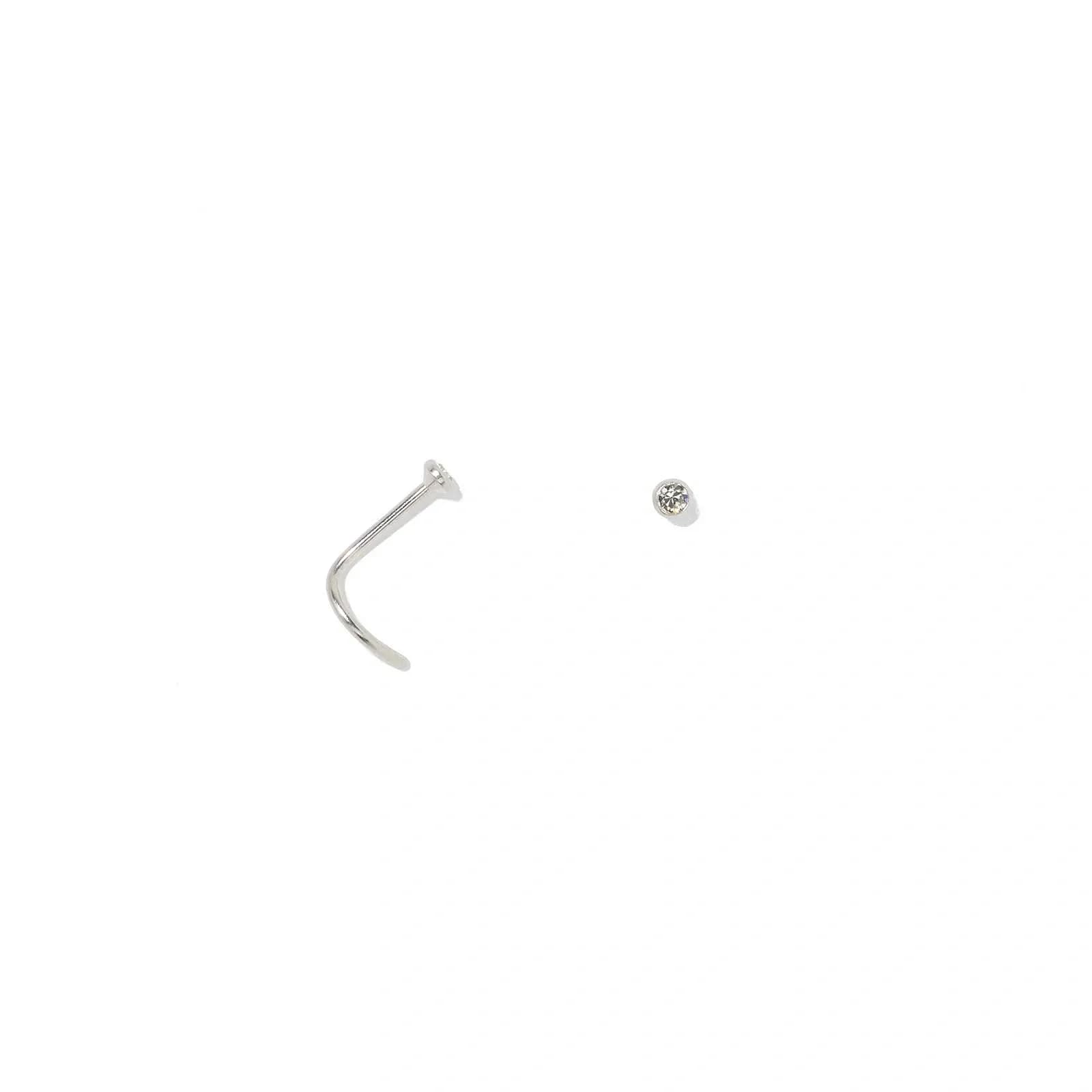 Näspiercing i stål - 1st.
