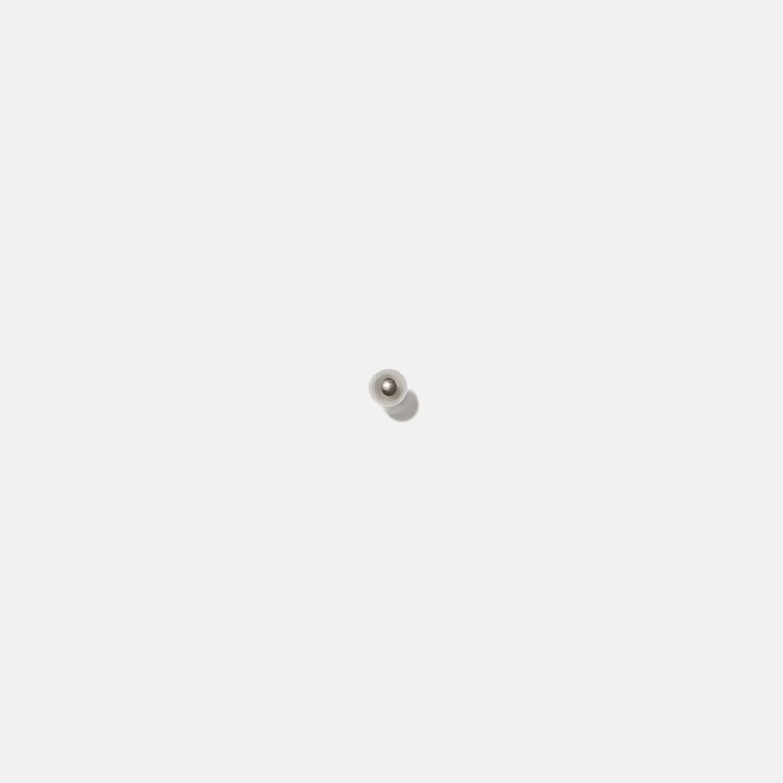 Silverfärgad Labret - kula, 6mm