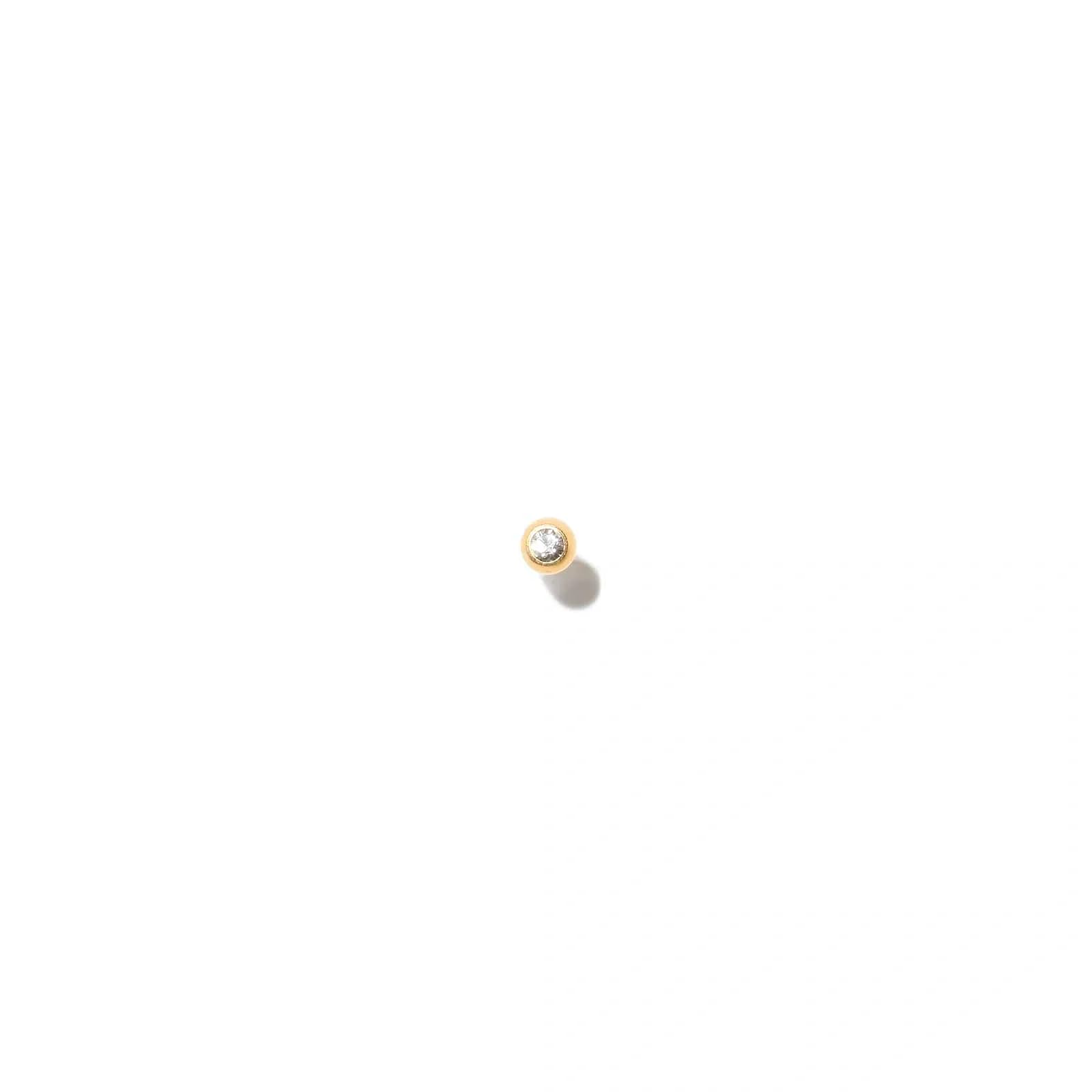Guldfärgad Labret - kristall, 10mm