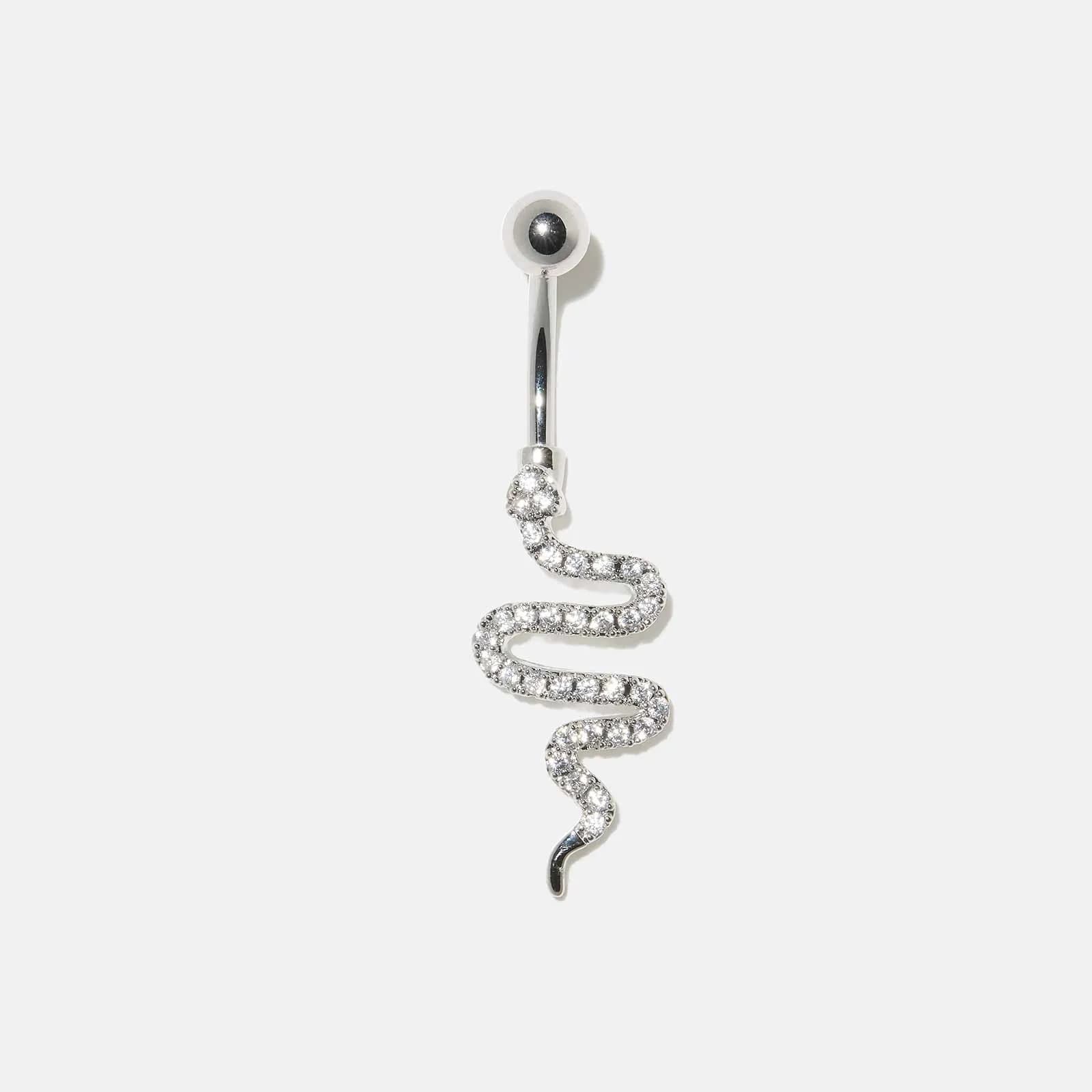 Navelpiercing barbell - hängande orm