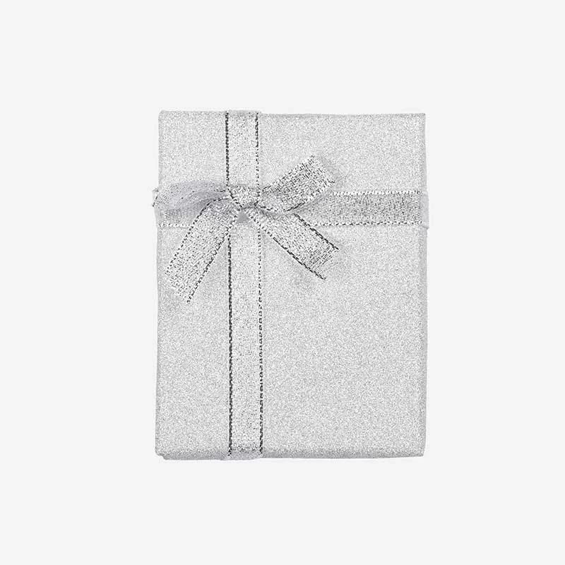 Presentask silverglitter -7x9 cm