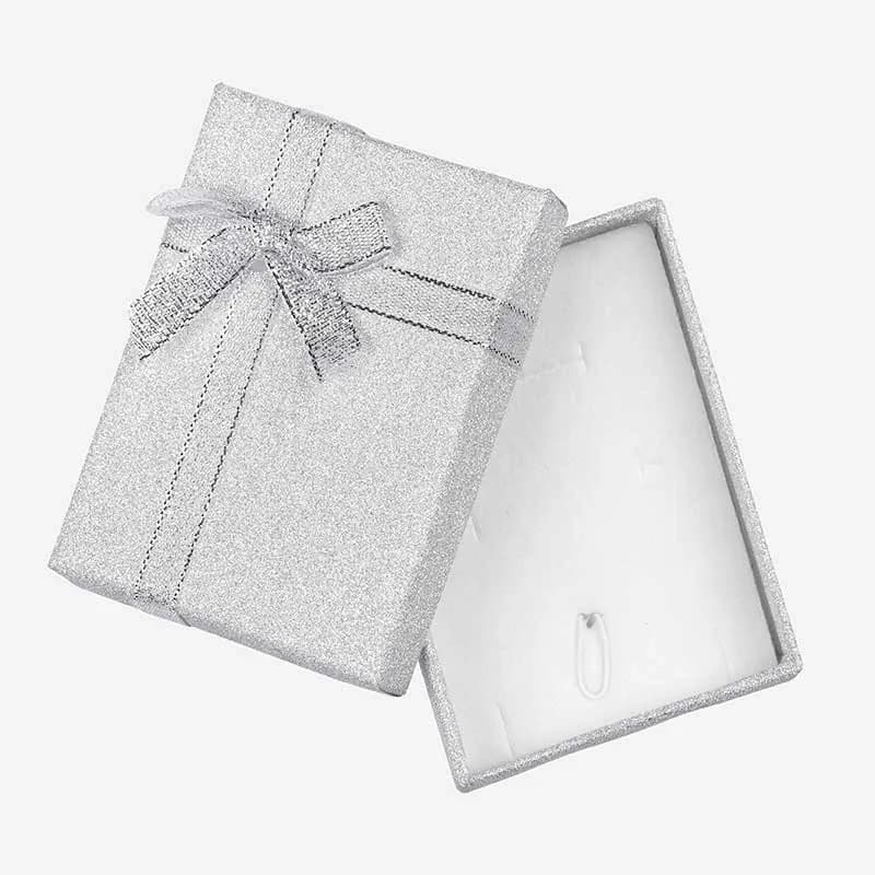 Presentask silverglitter -7x9 cm 2