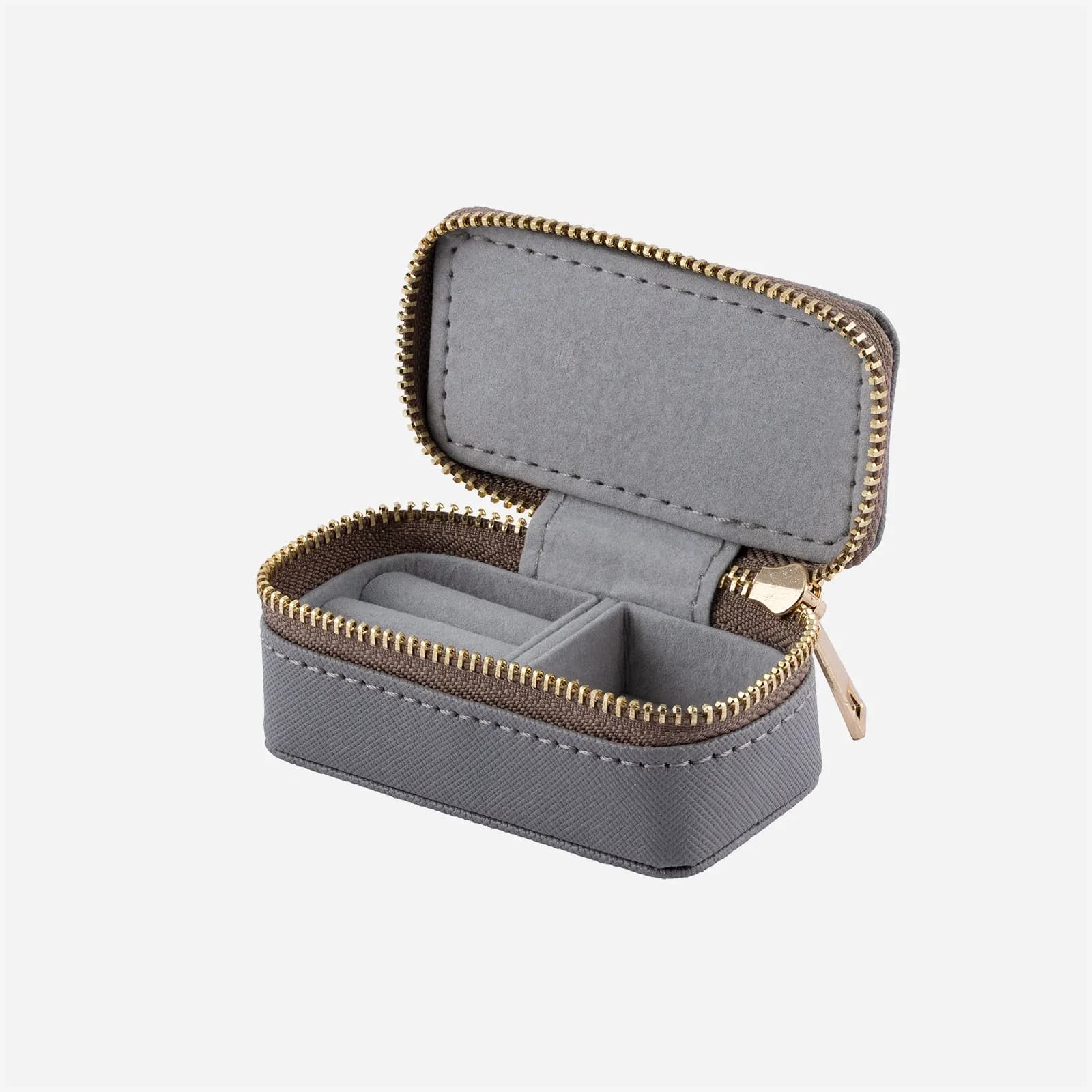 Grått resesmyckeskrin - mini