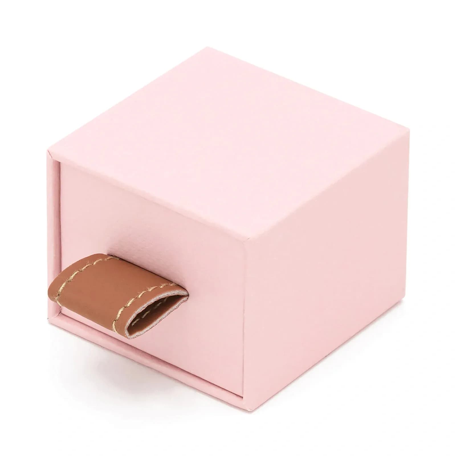 Presentask för små smycken - rosa 5x5x4 cm