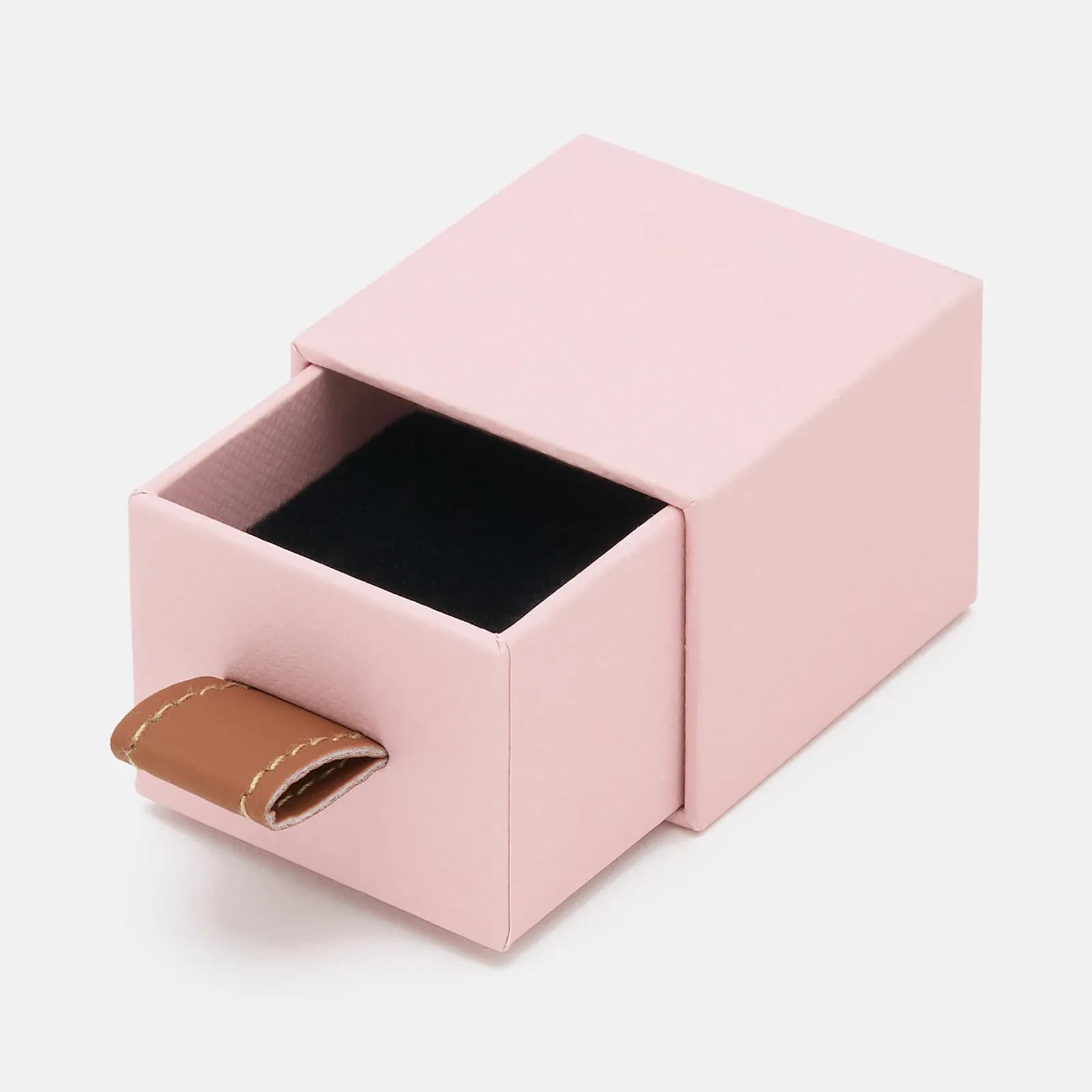 Presentask för små smycken - rosa 5x5x4 cm 2