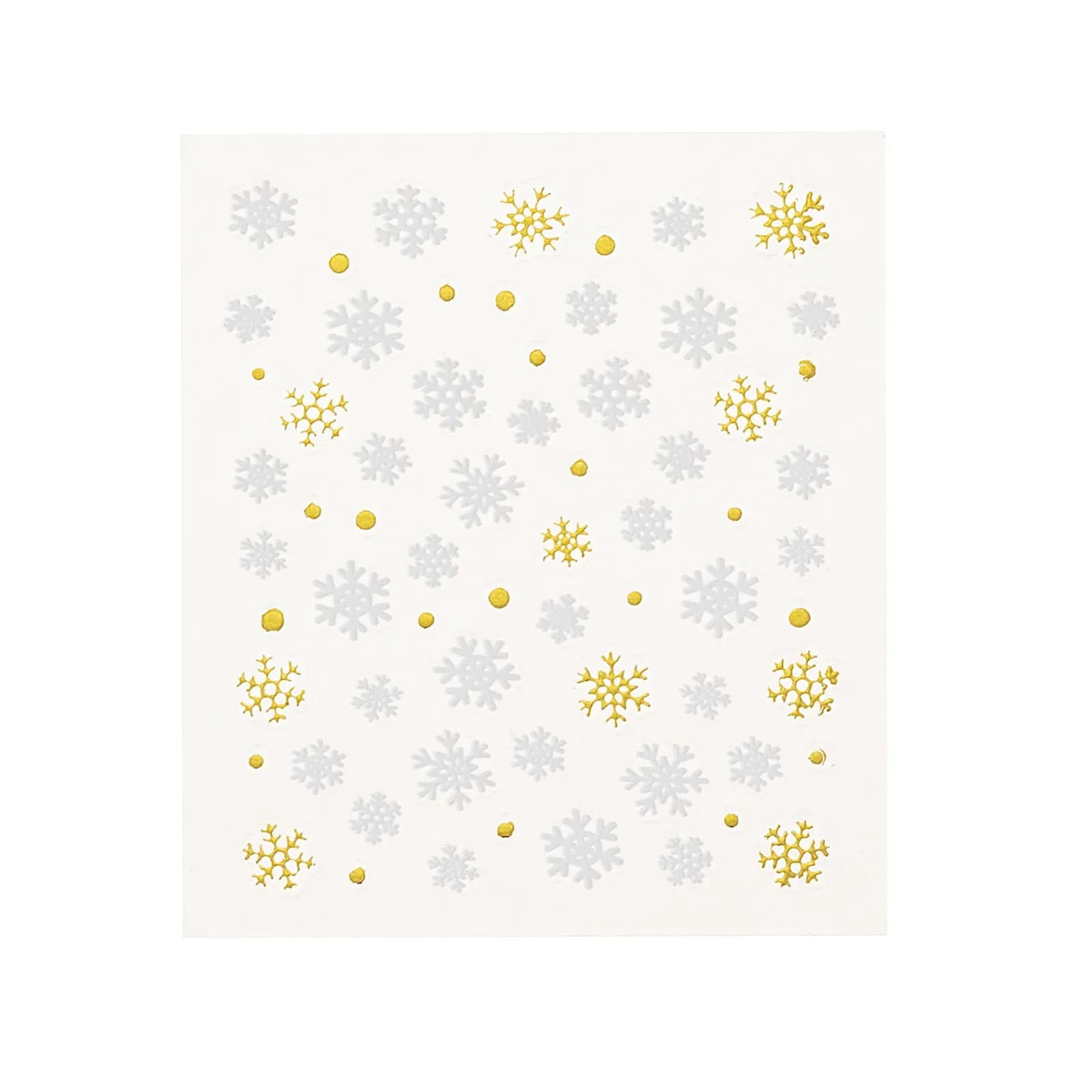 Vita nagelstickers, snöflingor - 8x13 cm 2