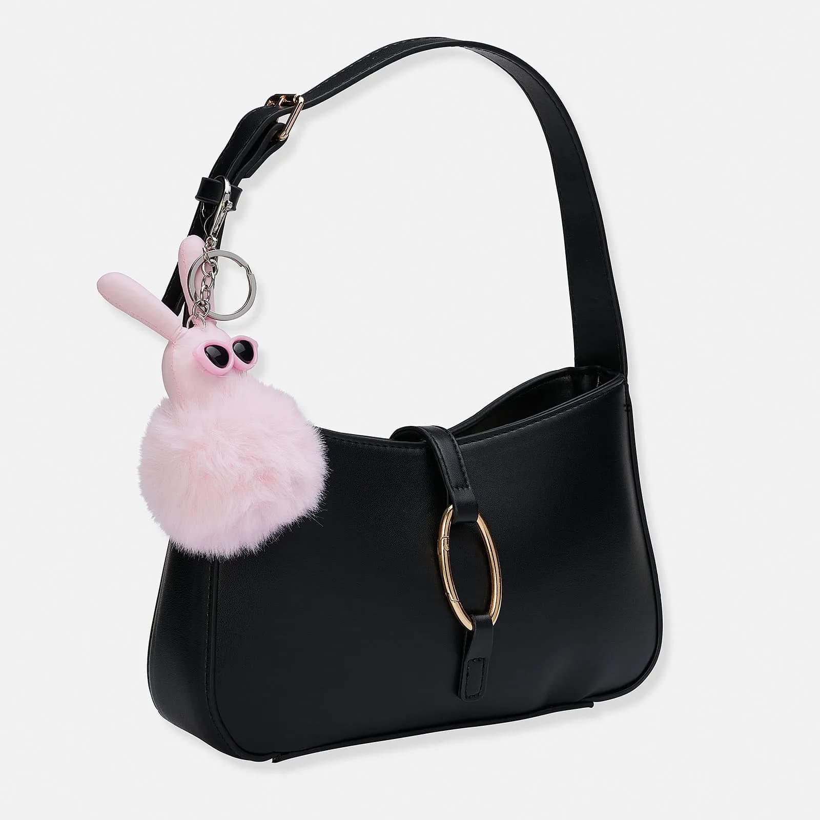 Väskaccessoar - ljusrosa kanin 2