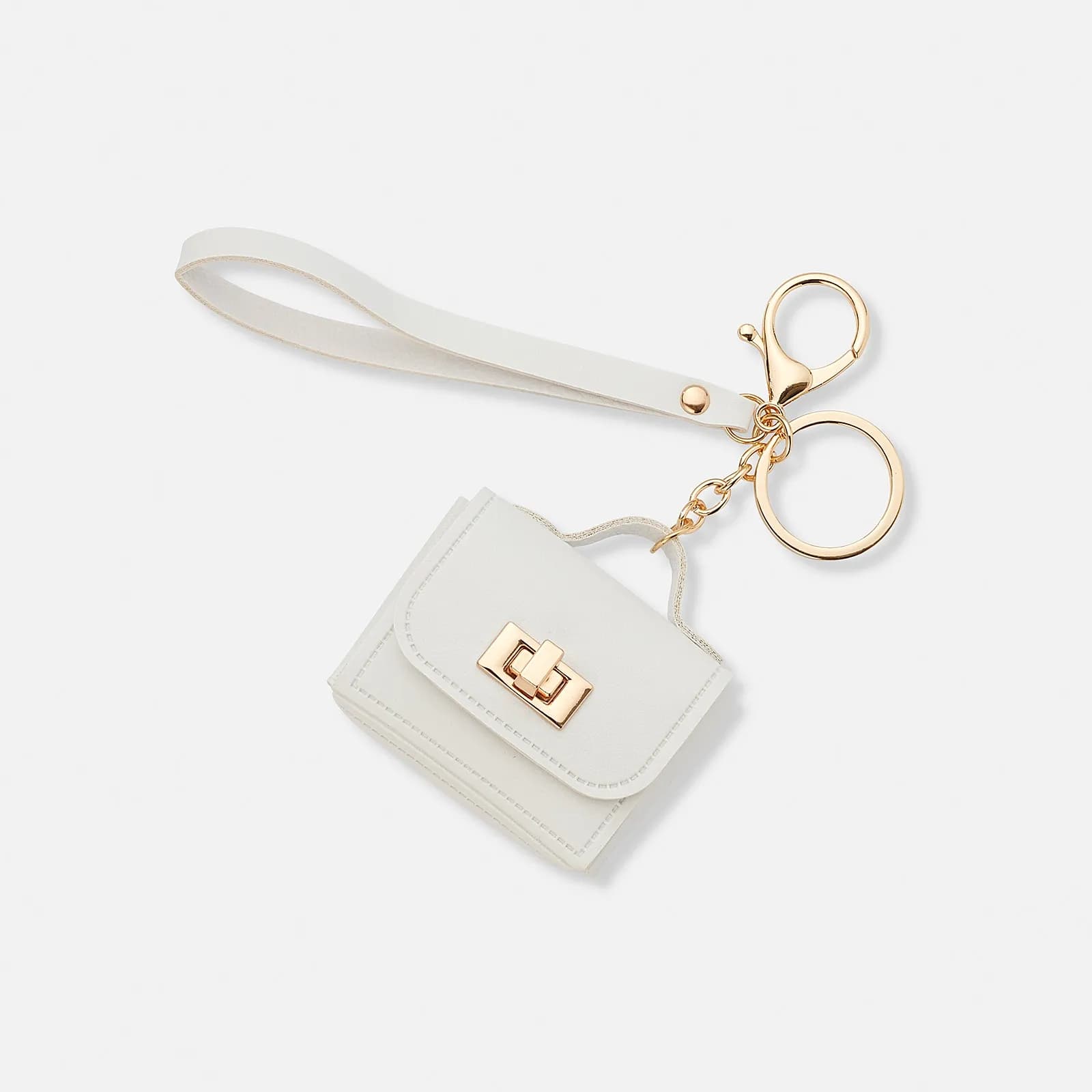 Väskaccessoar - vit mini-väska
