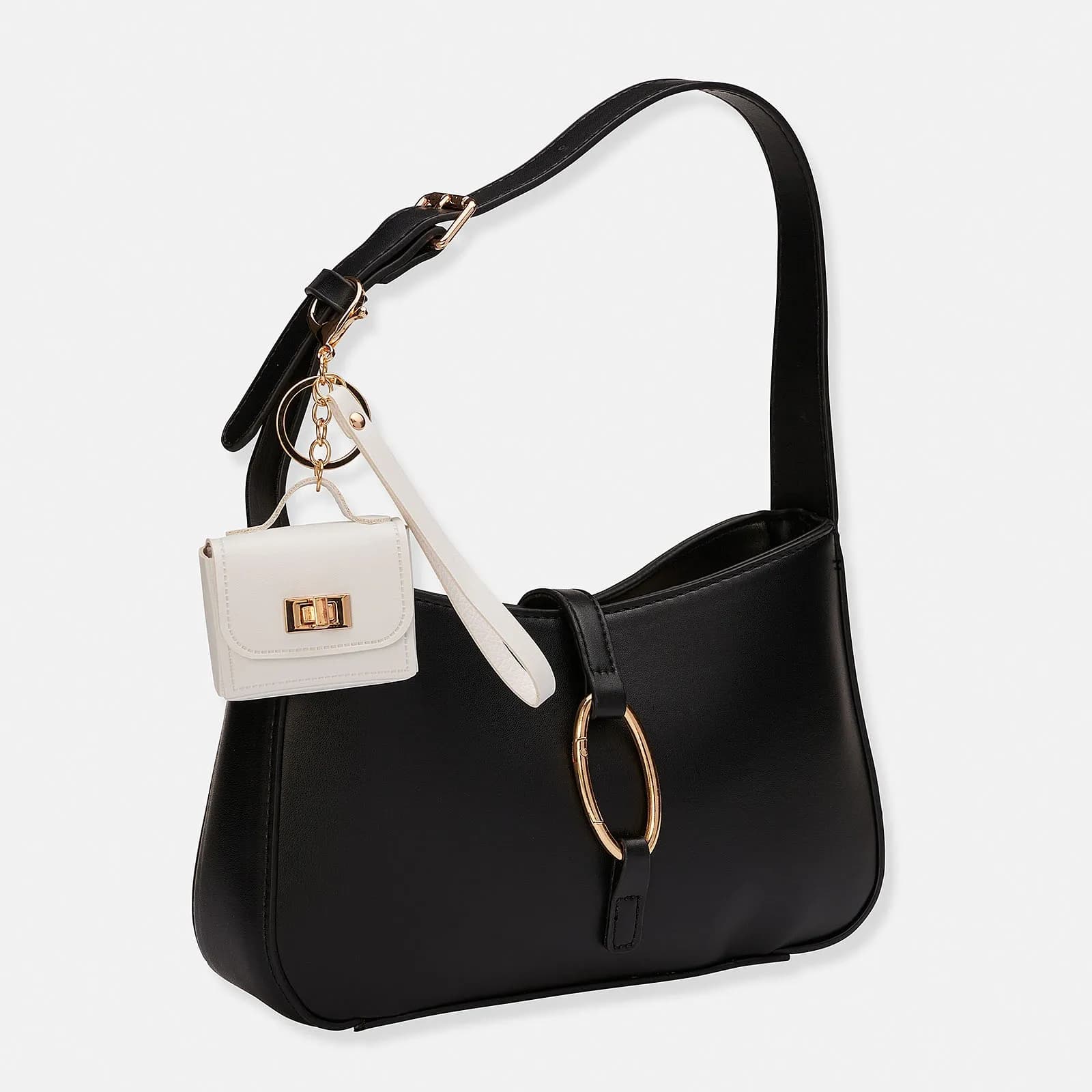 Väskaccessoar - vit mini-väska 2