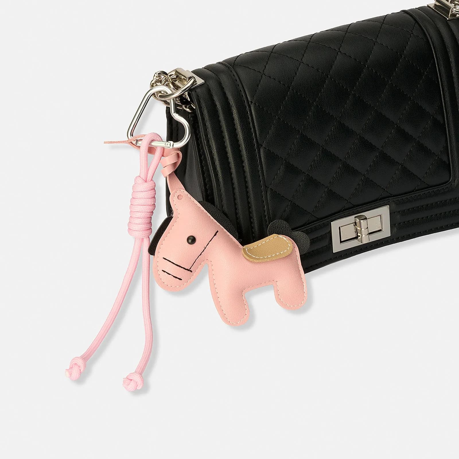 Väskaccessoar - rosa häst 2