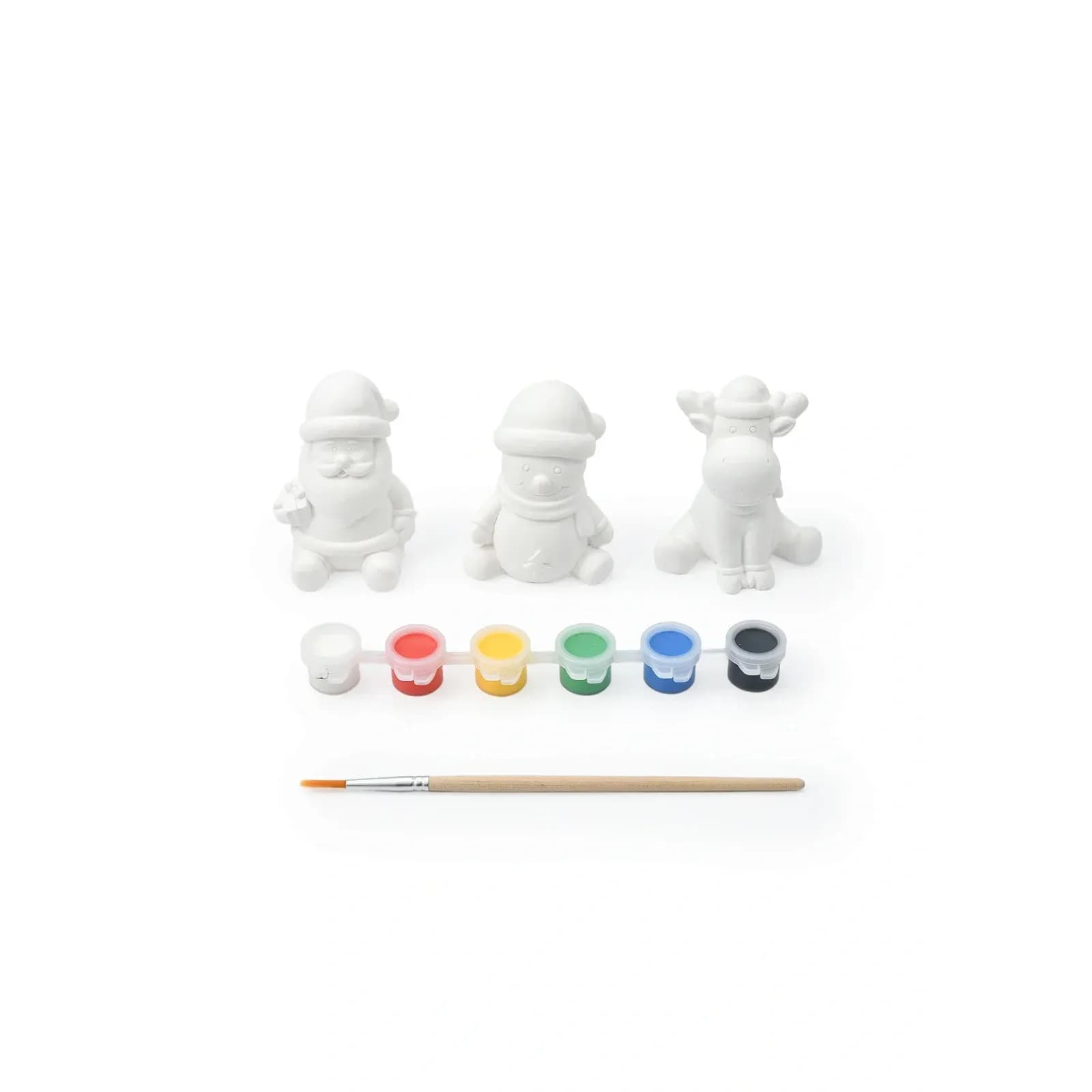 Julpyssel målarkit - 3 julfigurer
