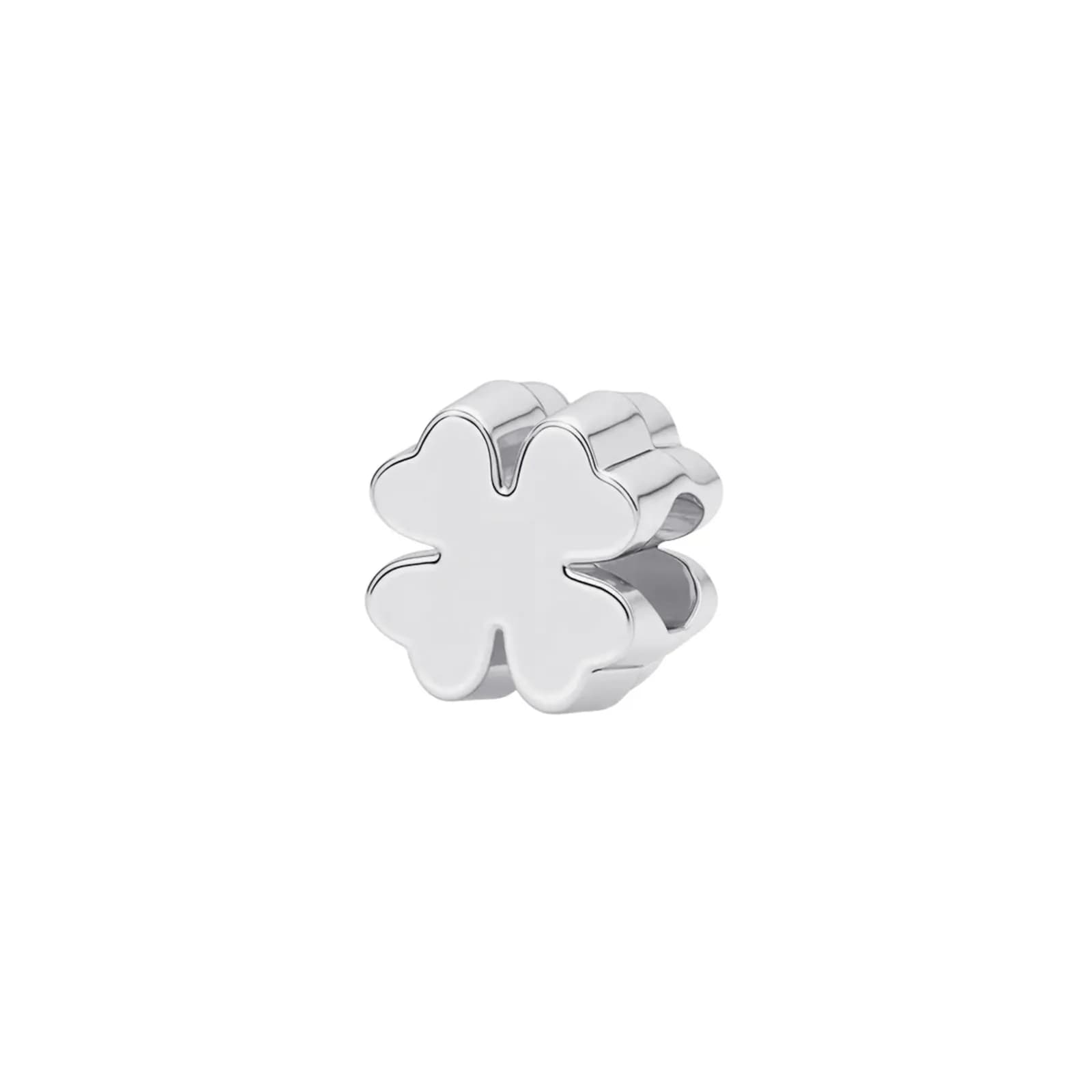 Silverfärgad armbandsberlock,  fyrklöver