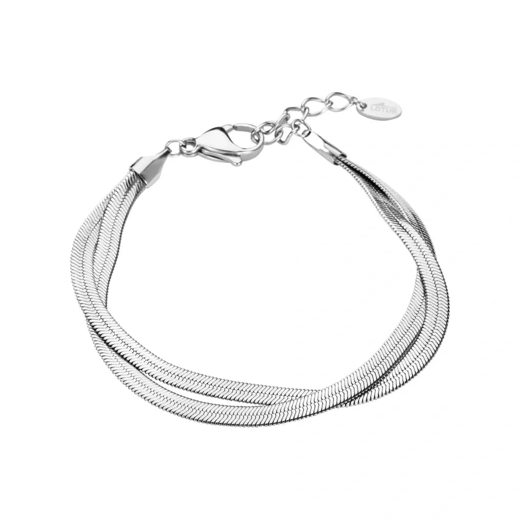 Lotus 2gether dam silver/stål, metallband - L19016/5 3