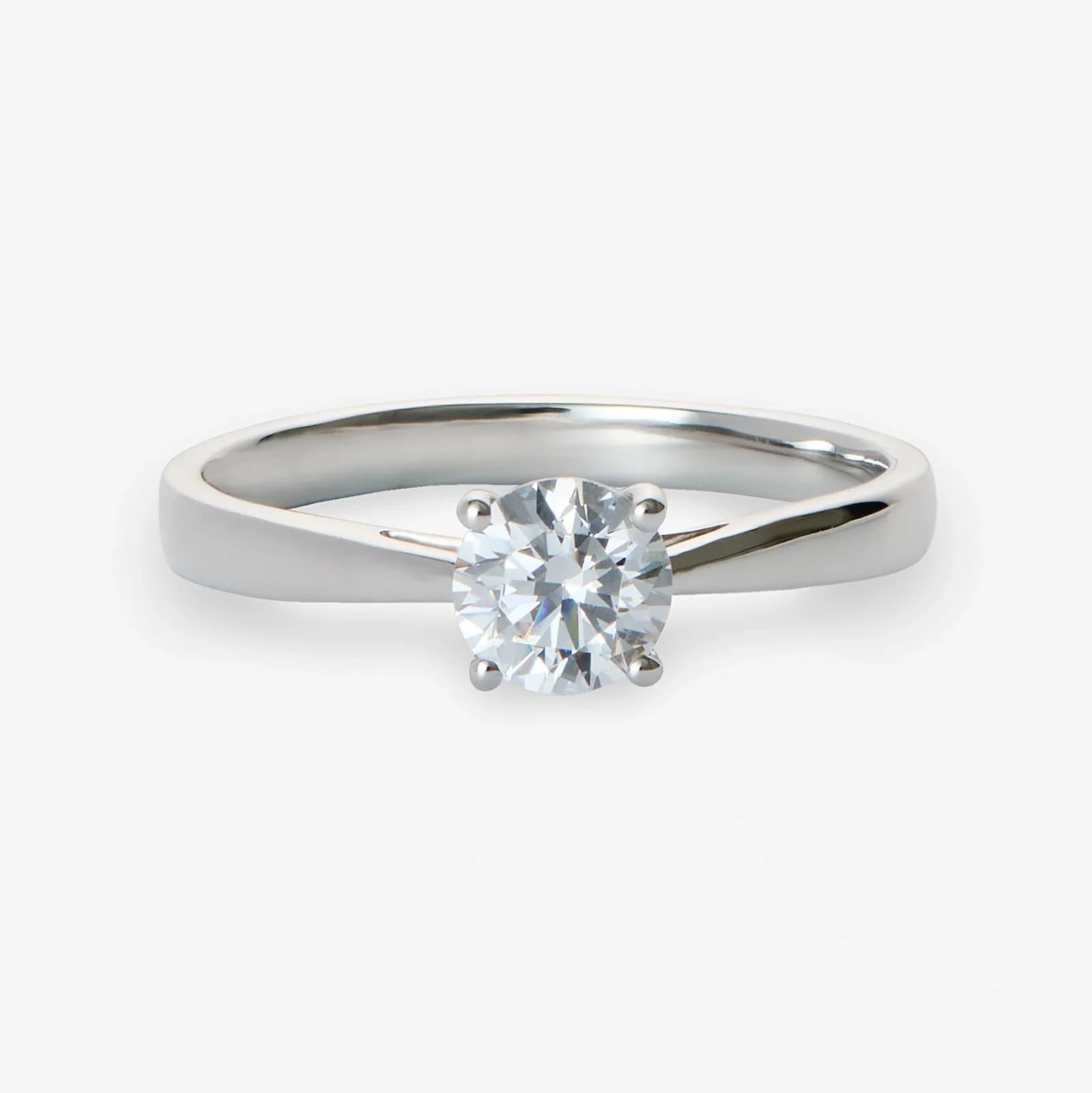 Solitärring 18k vitguld med 1,0 ct labbodlad diamant 2