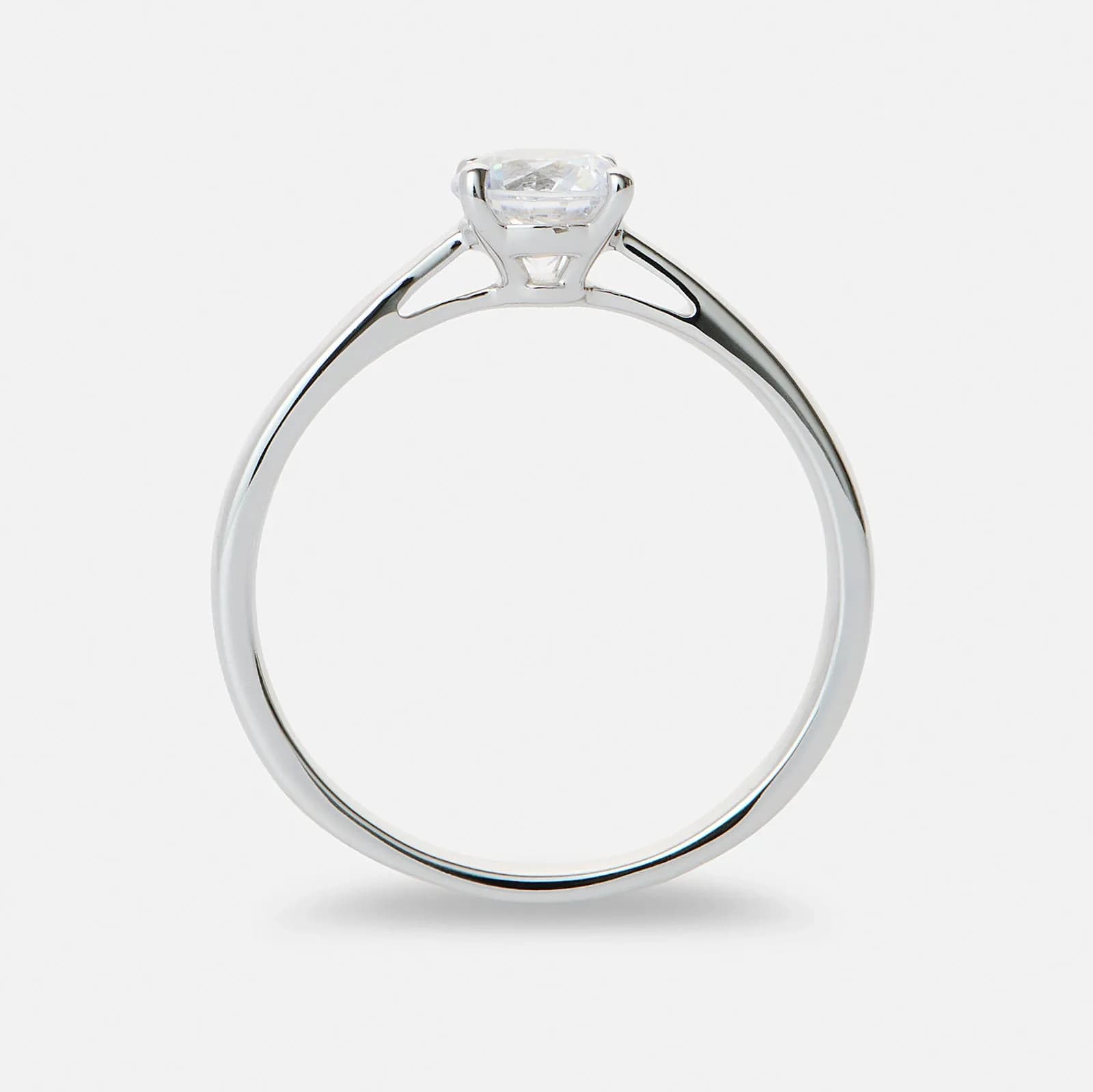 Solitärring 18k vitguld med 1,0 ct labbodlad diamant 3
