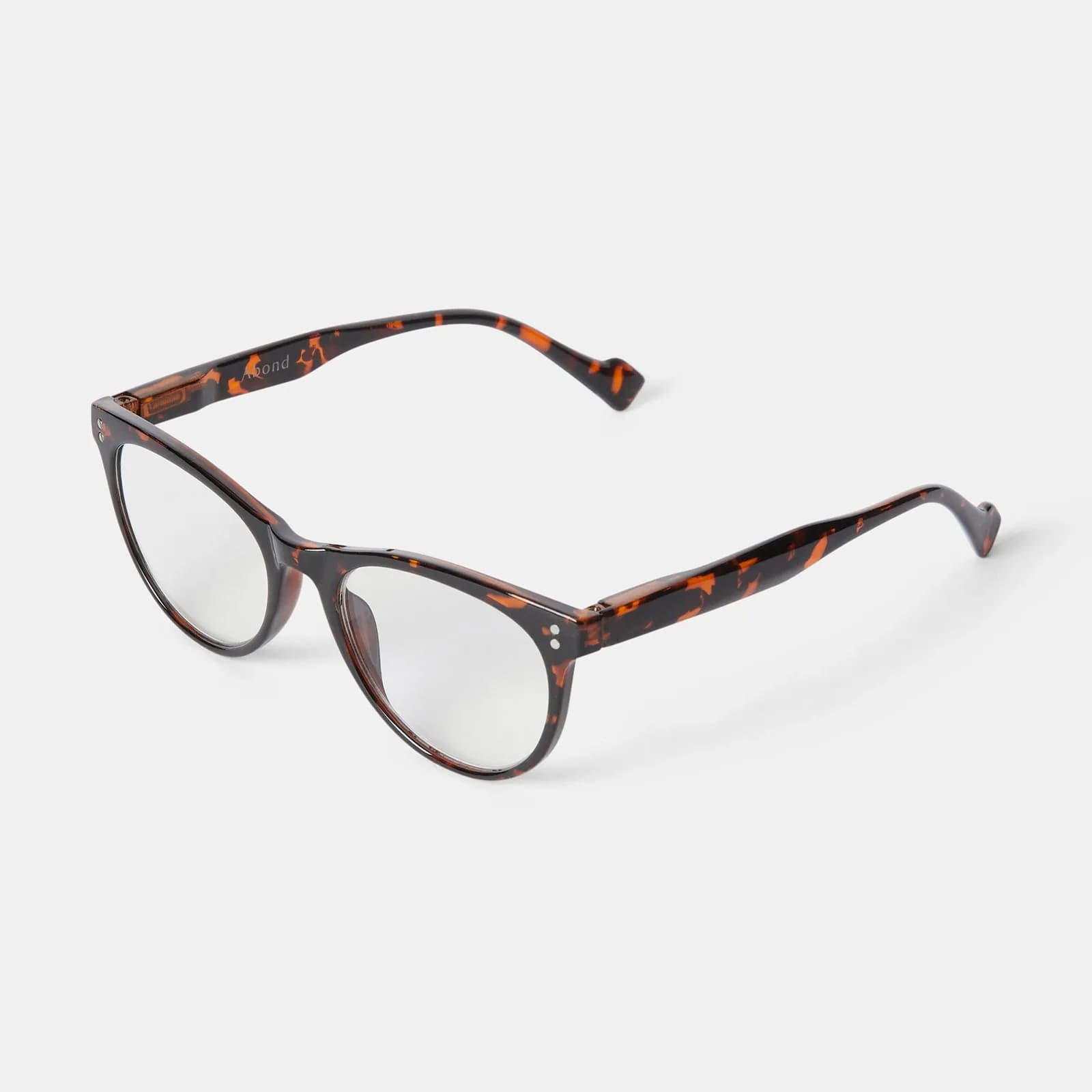 Bruna läsglasögon Cateye +2,0