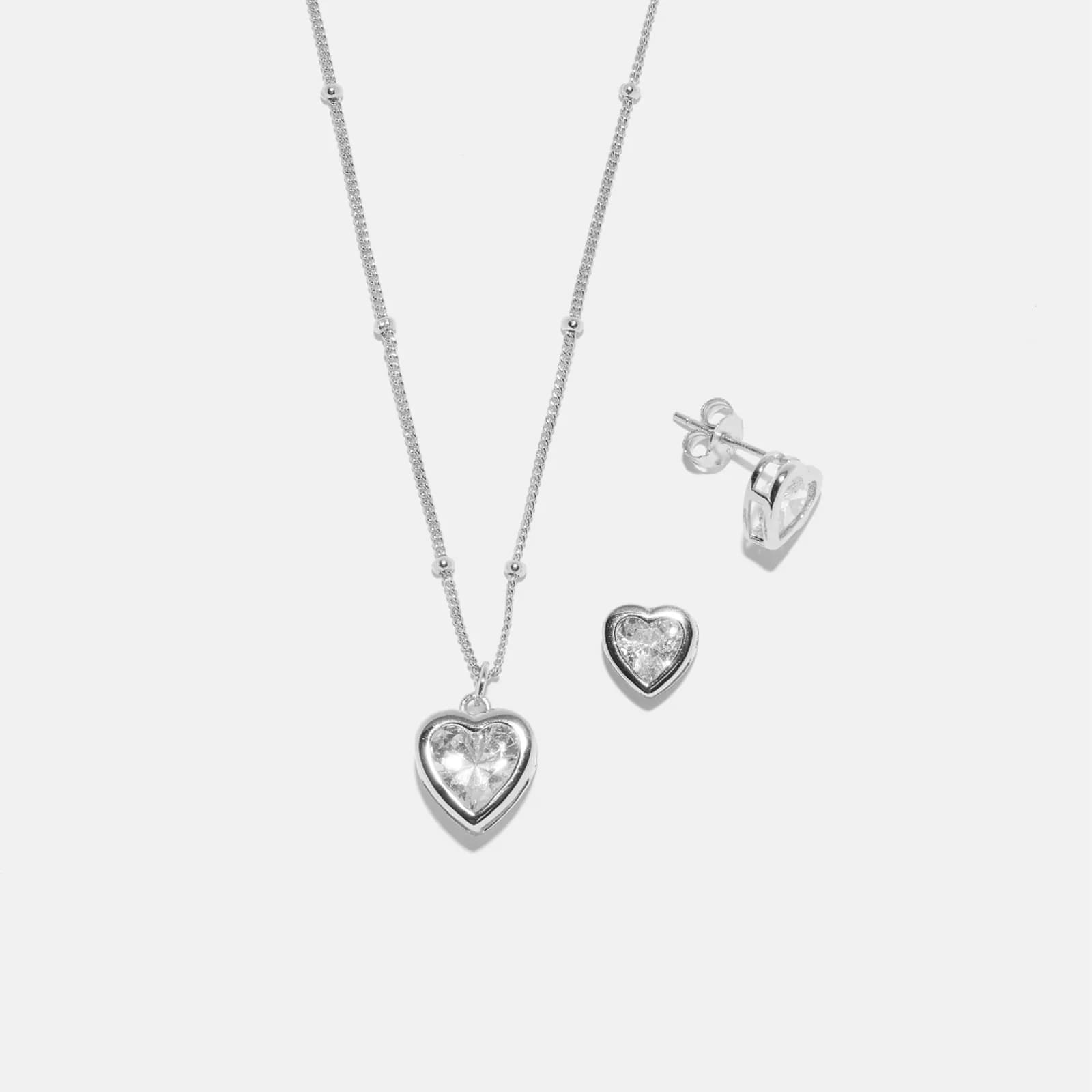 Smyckeset i äkta silver - halsband & örhängen 2