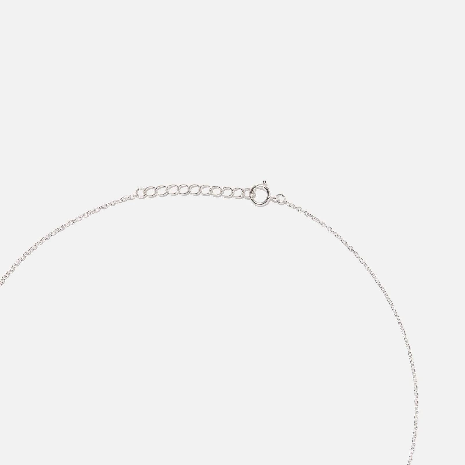 Set i äkta silver halsband & örhängen, kristallbollar 3