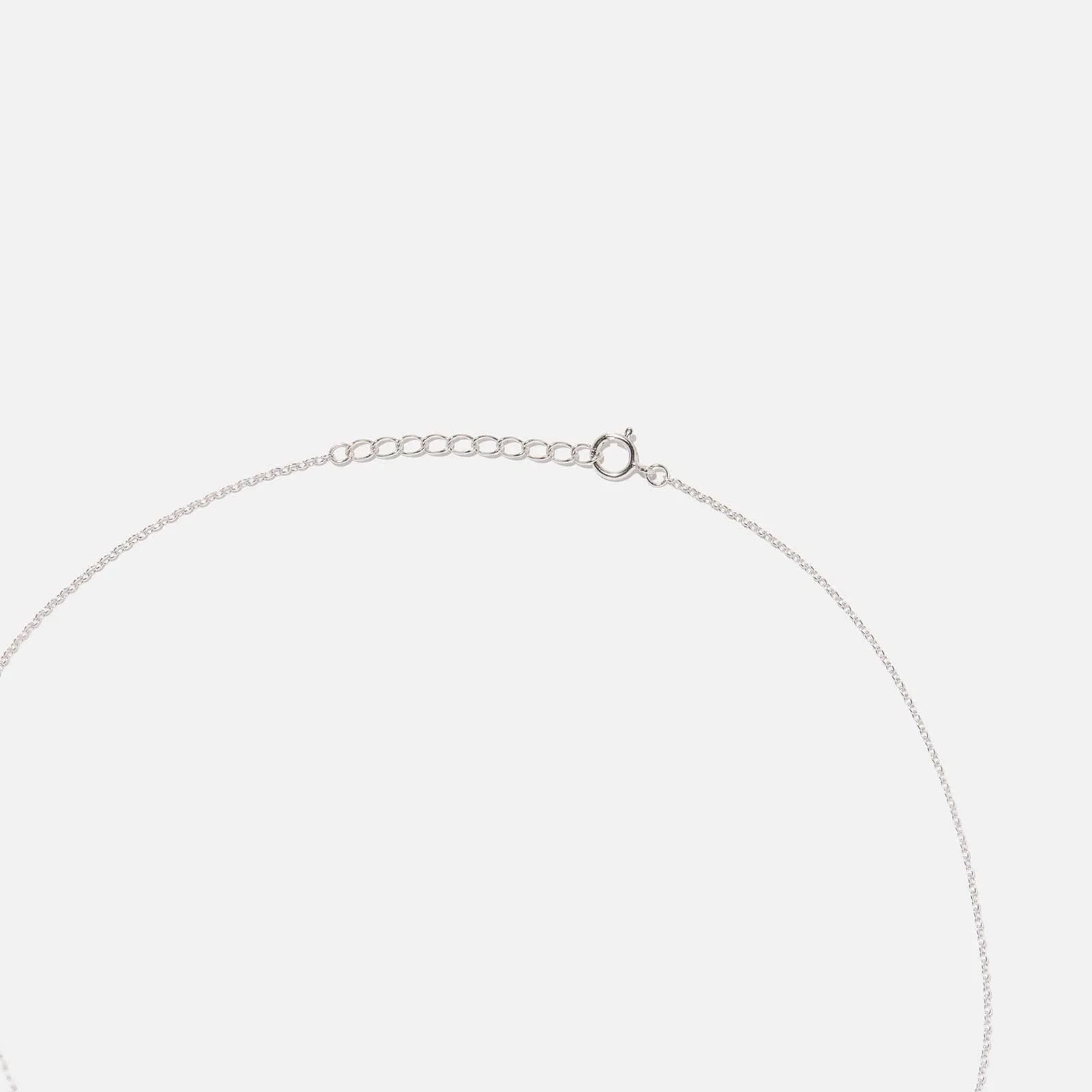 Set i äkta silver halsband & örhängen, evighetsknutar 4
