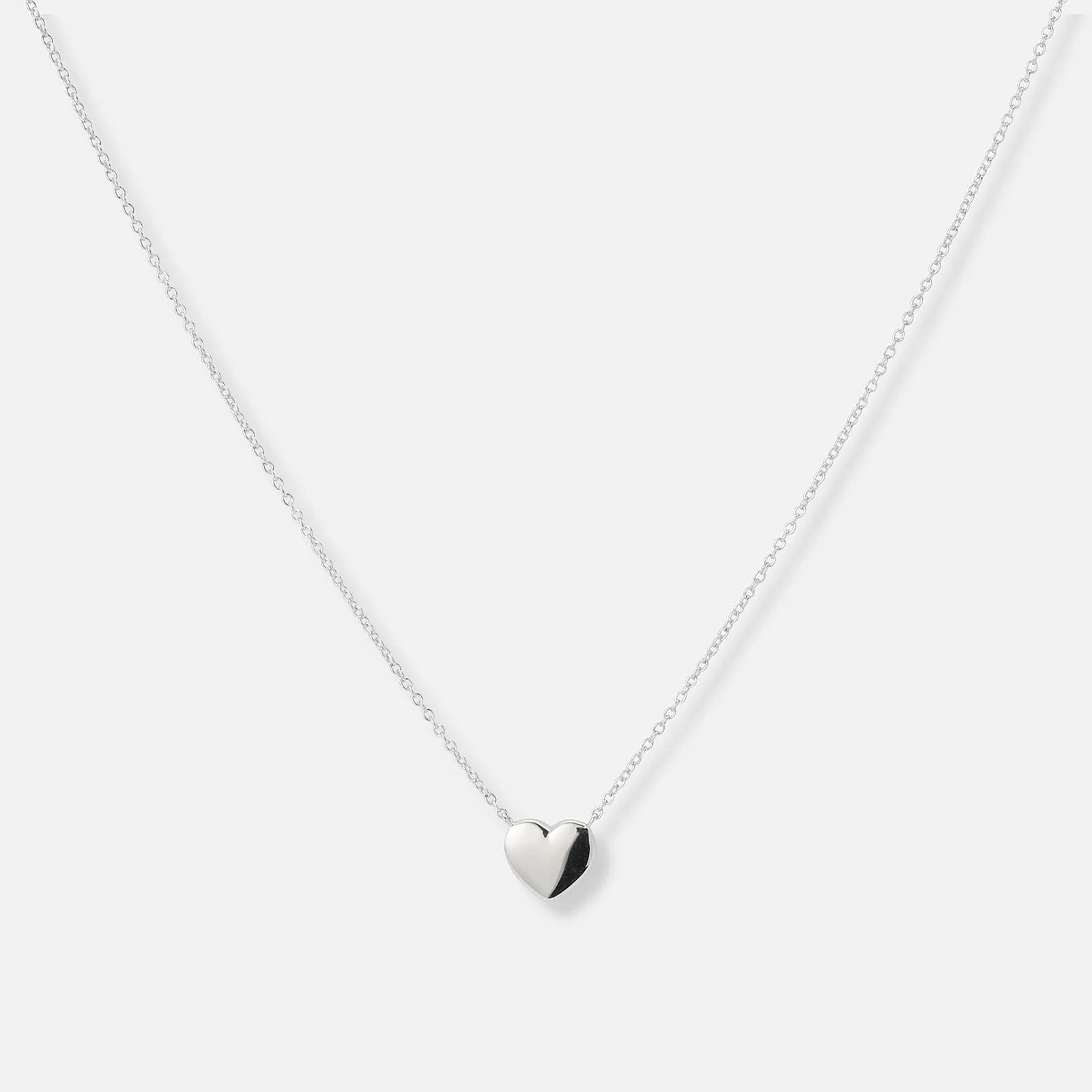 Örhängen & halsband set i äkta silver - blanka hjärtan 2