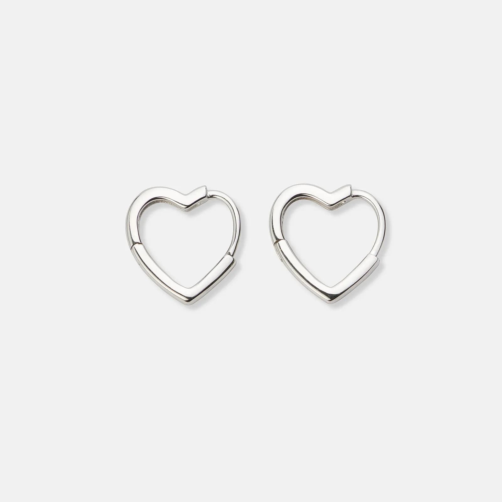 Örhängen & halsband set i äkta silver - länkade hjärtan 5