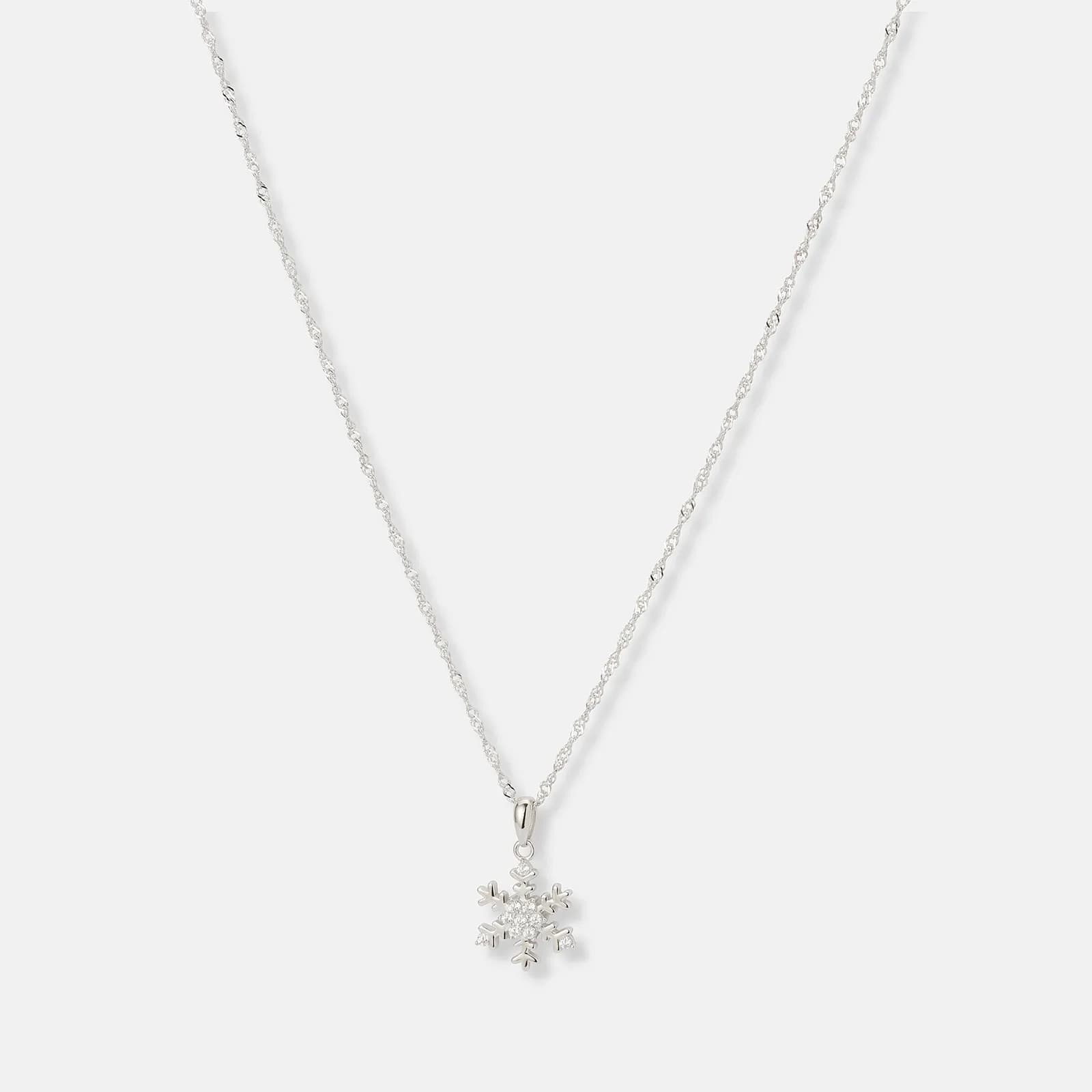 Örhängen & halsband set i äkta silver - snöflingor 2
