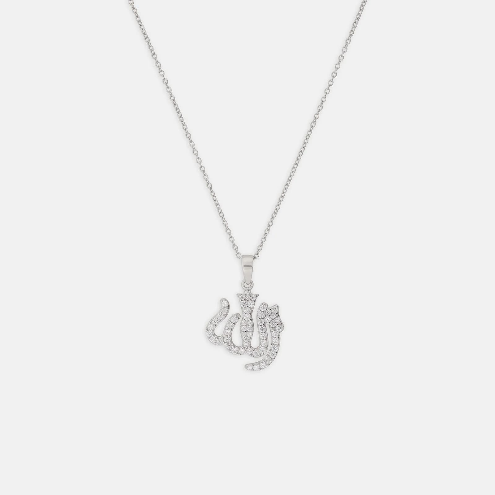 Halsband i äkta silver - arabisk symbol, 42+5 cm