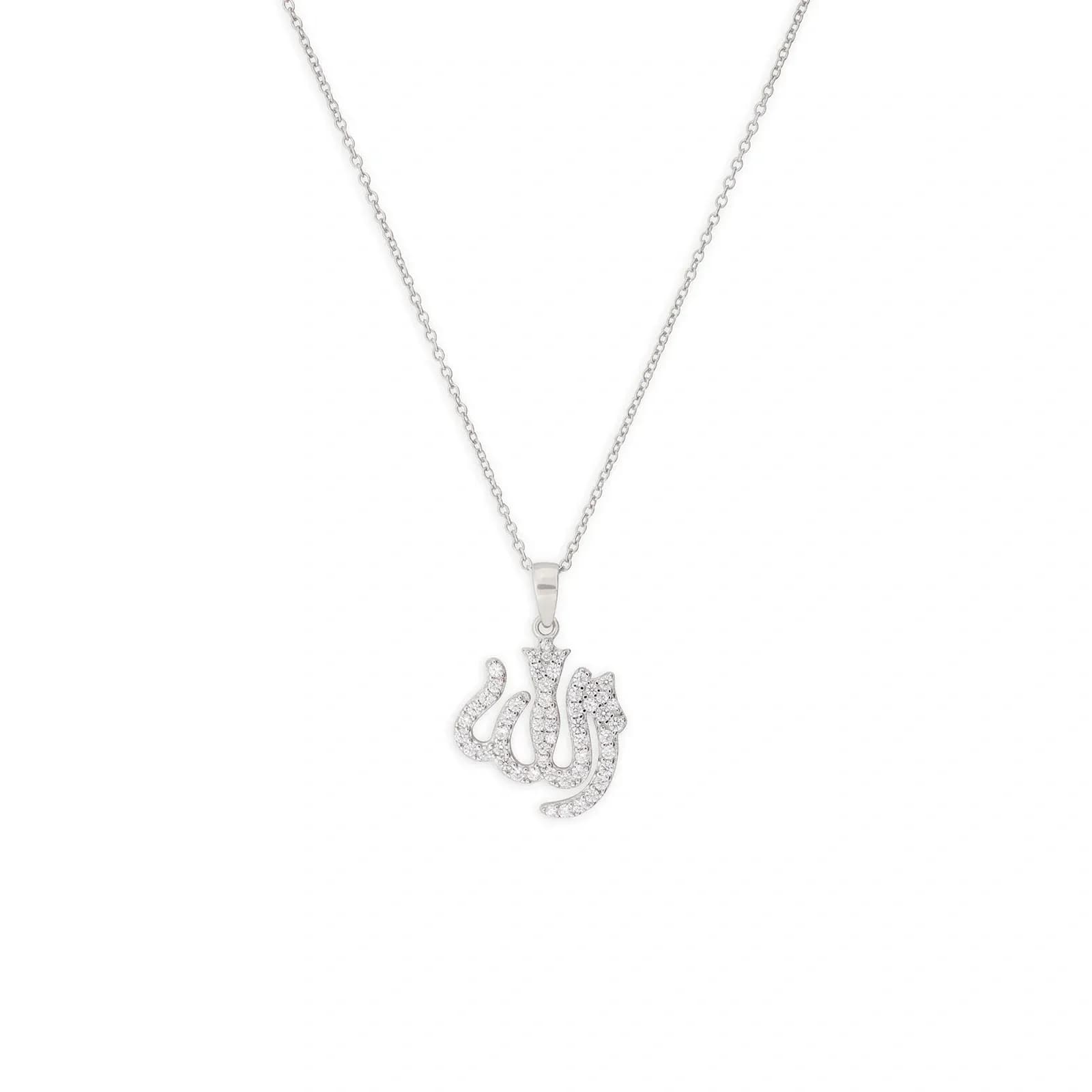 Halsband i äkta silver - arabisk symbol, 42+5 cm