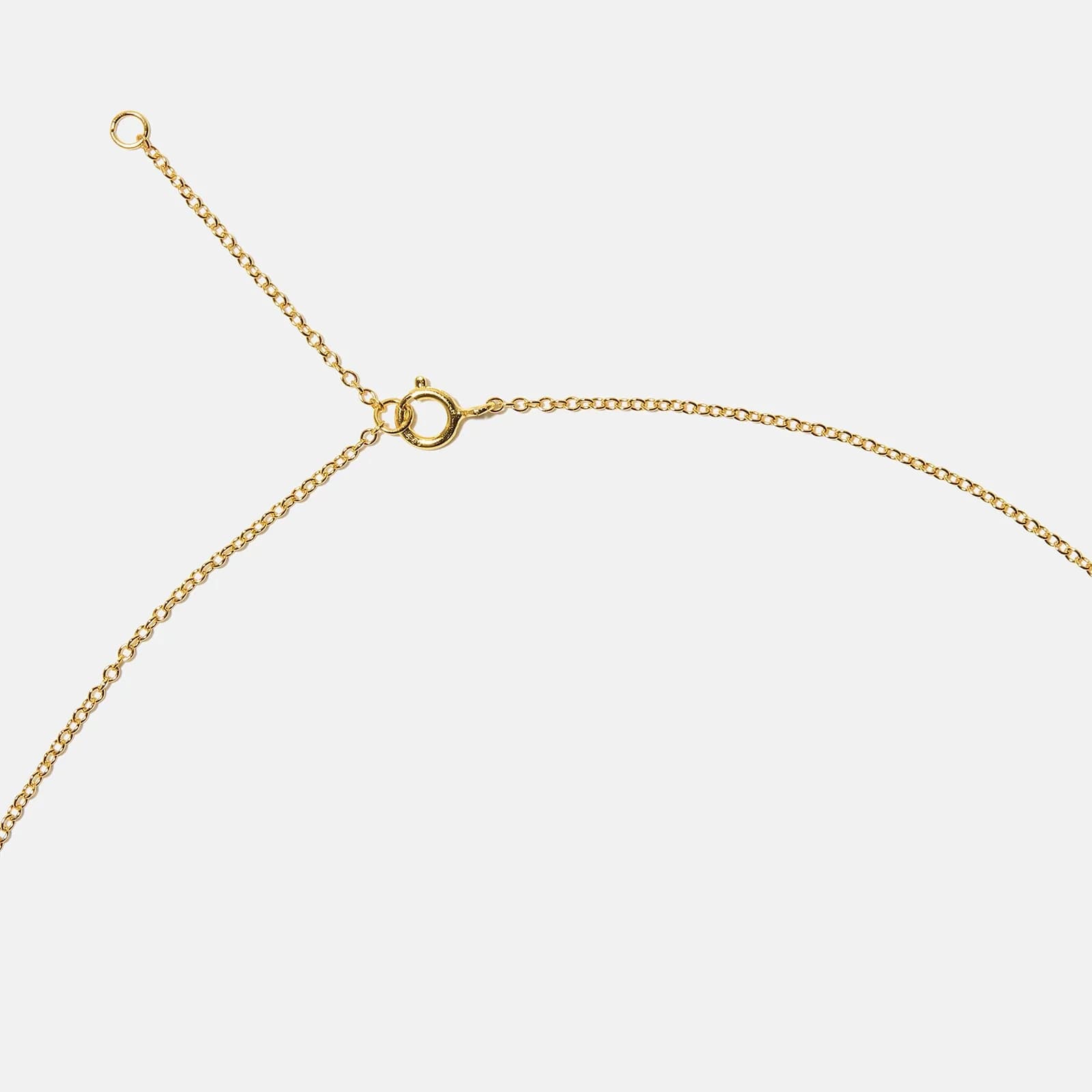 Guldpläterat halsband bokstav Z - 42+3 cm 4