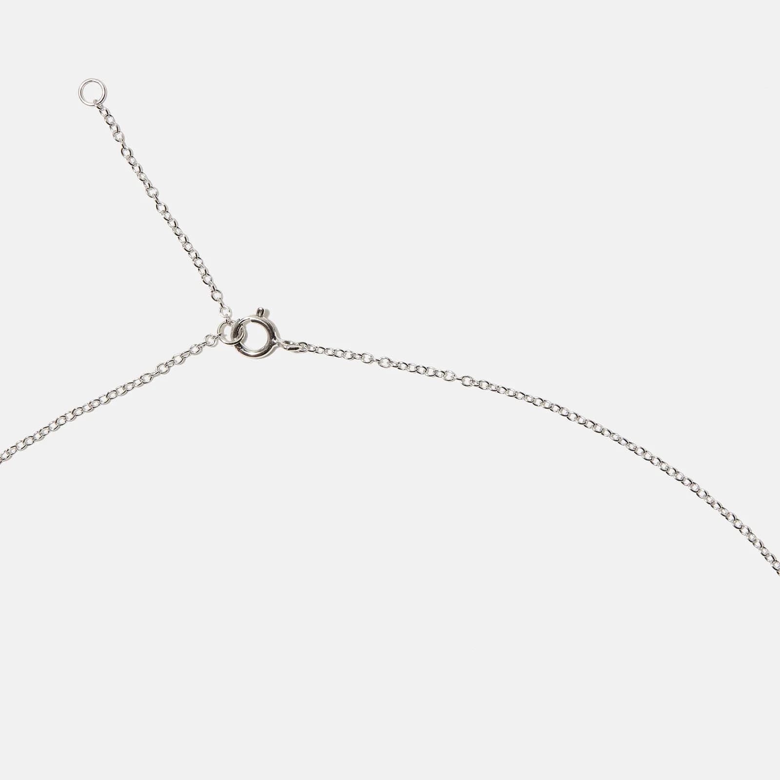 Halsband äkta silver, bokstav C - 42+3 cm 4
