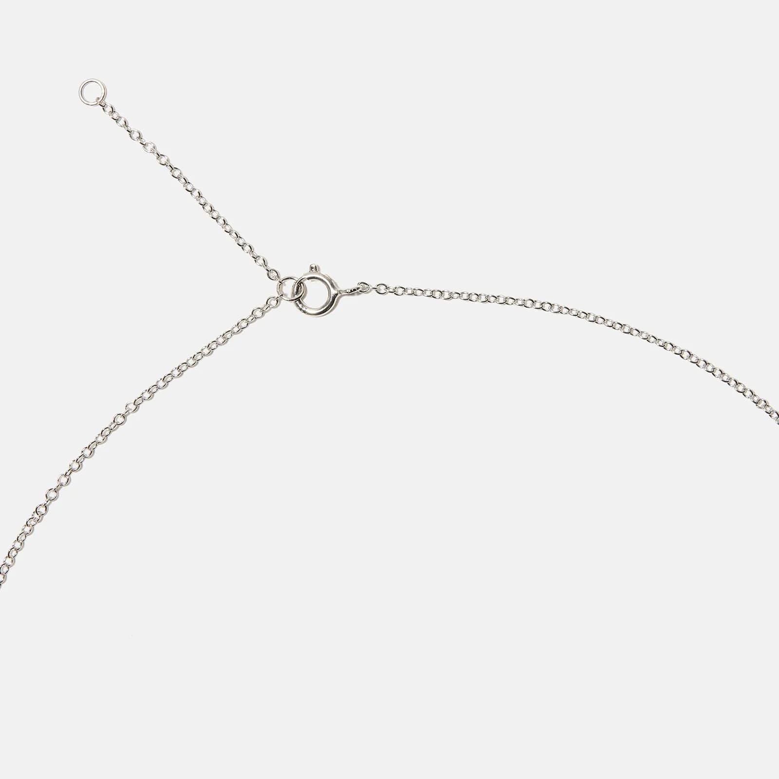 Halsband äkta silver, bokstav G - 42+3 cm 4