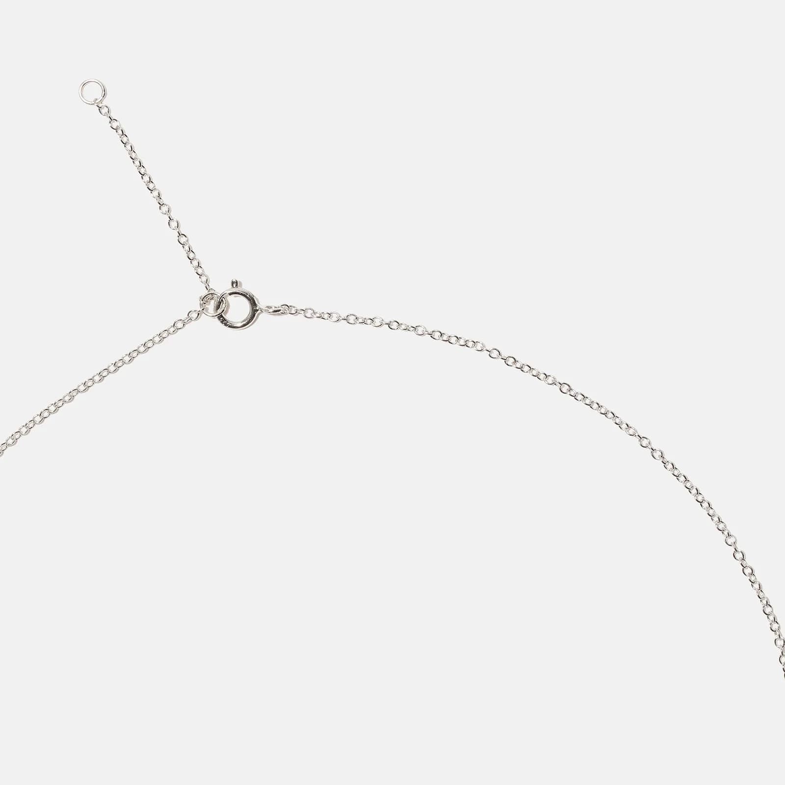 Halsband äkta silver, bokstav J - 42+3 cm 4