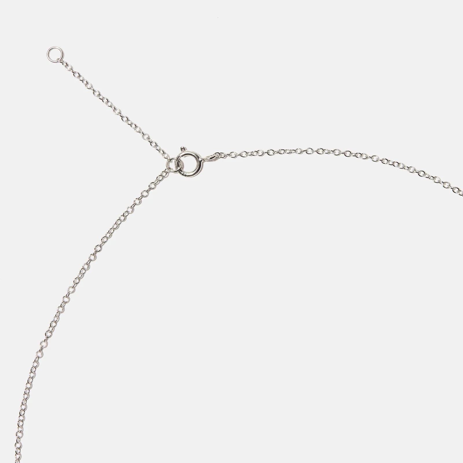 Halsband äkta silver, bokstav L - 42+3 cm 4