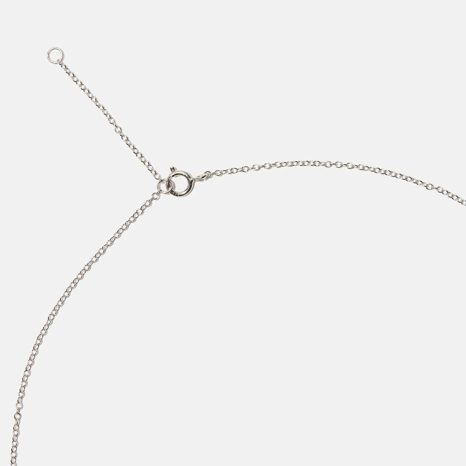 Halsband äkta silver, bokstav O - 42+3 cm 4