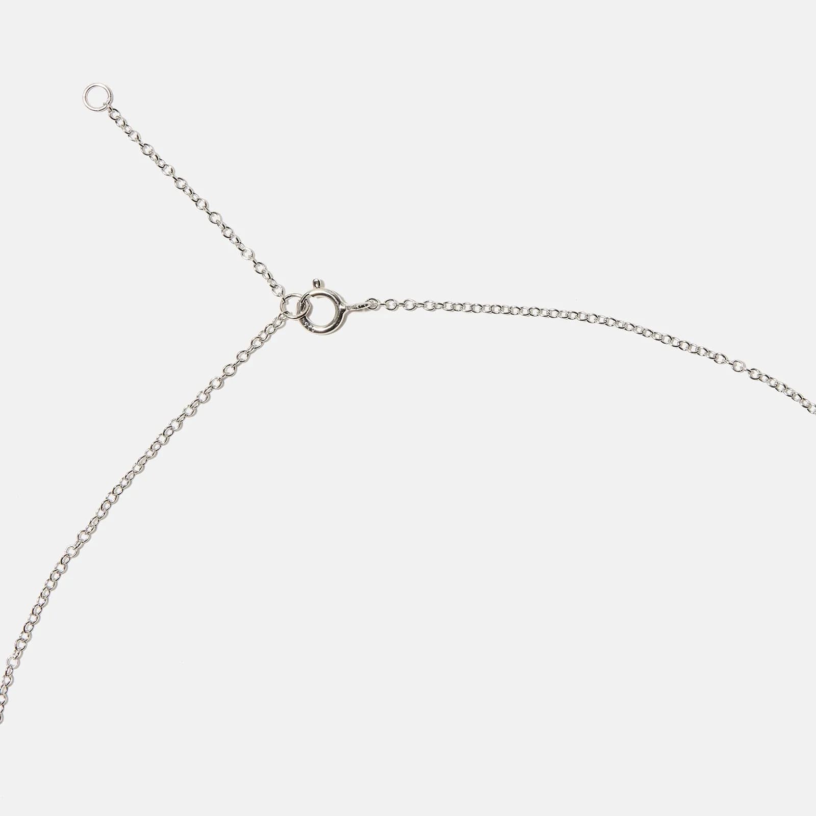 Halsband äkta silver, bokstav Q - 42+3 cm 4